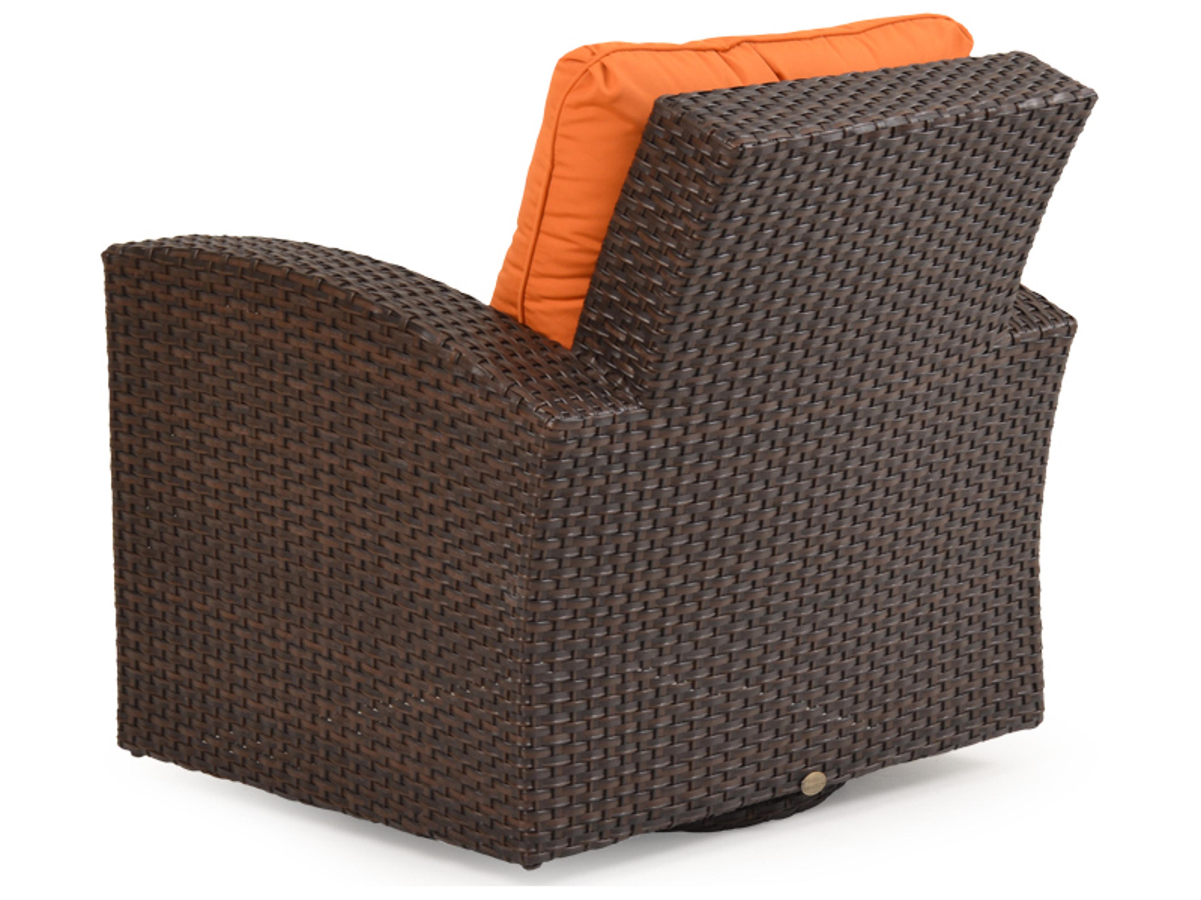 Watermark Living Seaside Wicker Swivel Glider Outdoor Lounge Chair