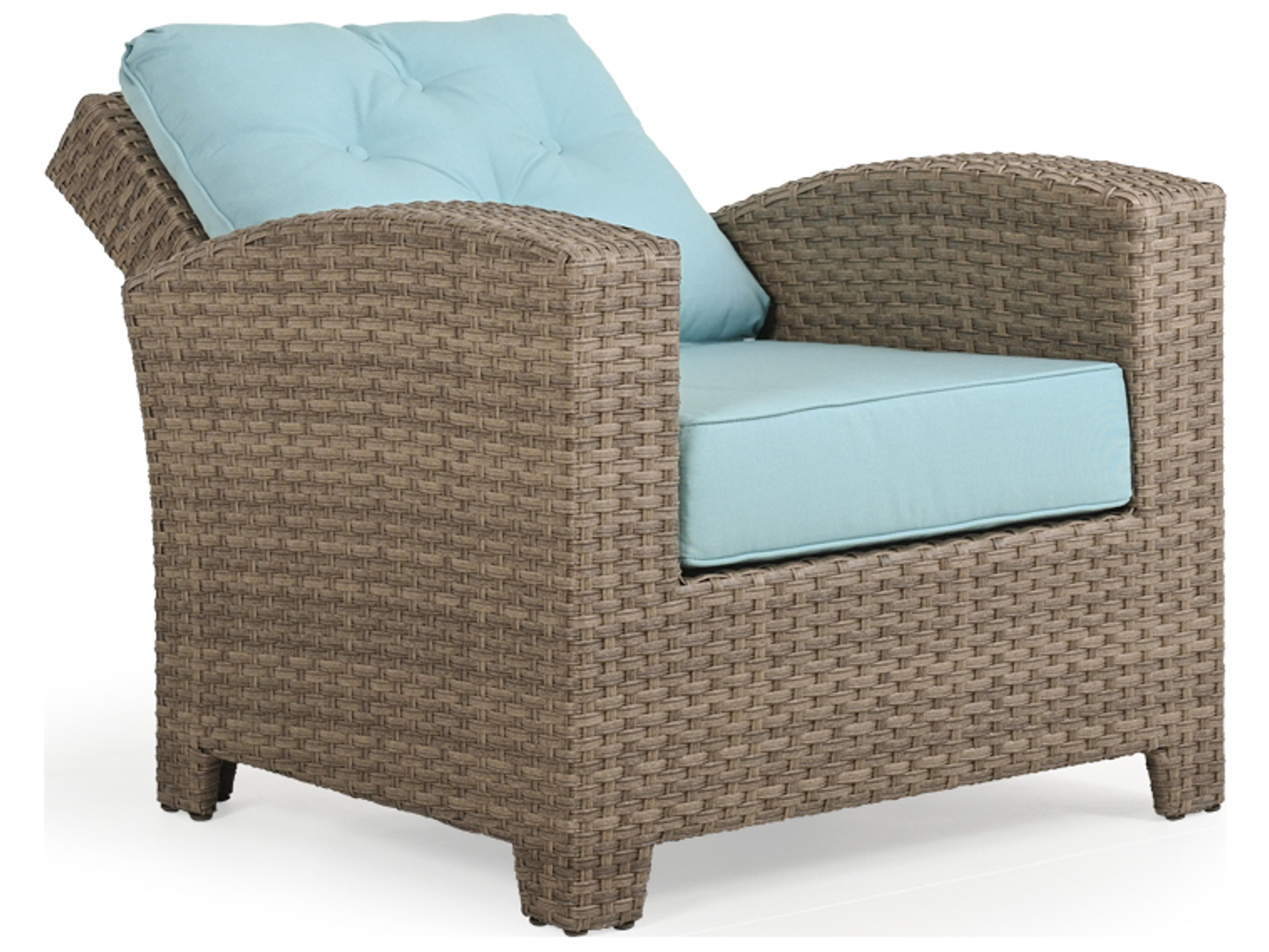 Watermark Living Seaside Wicker Reclining Patio Lounge Chair