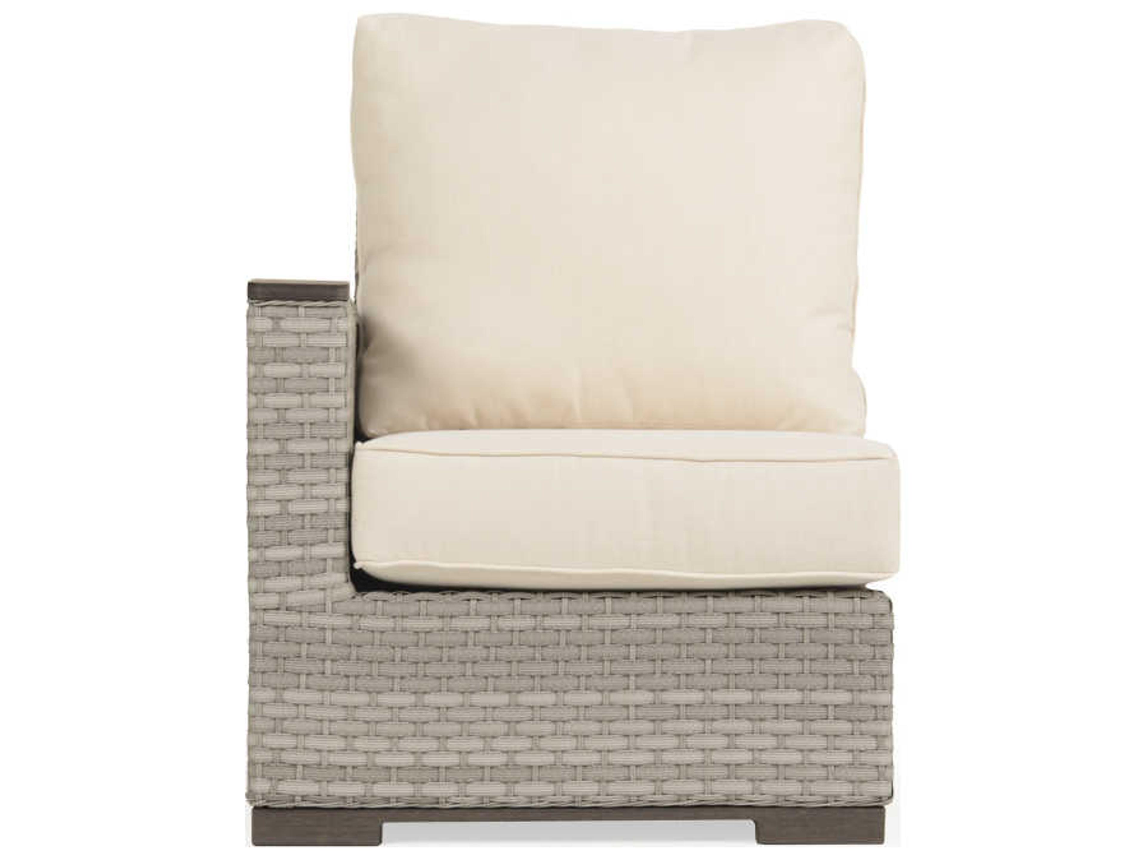 Adair Wicker Left Arm Facing Outdoor Patio Lounge Chair