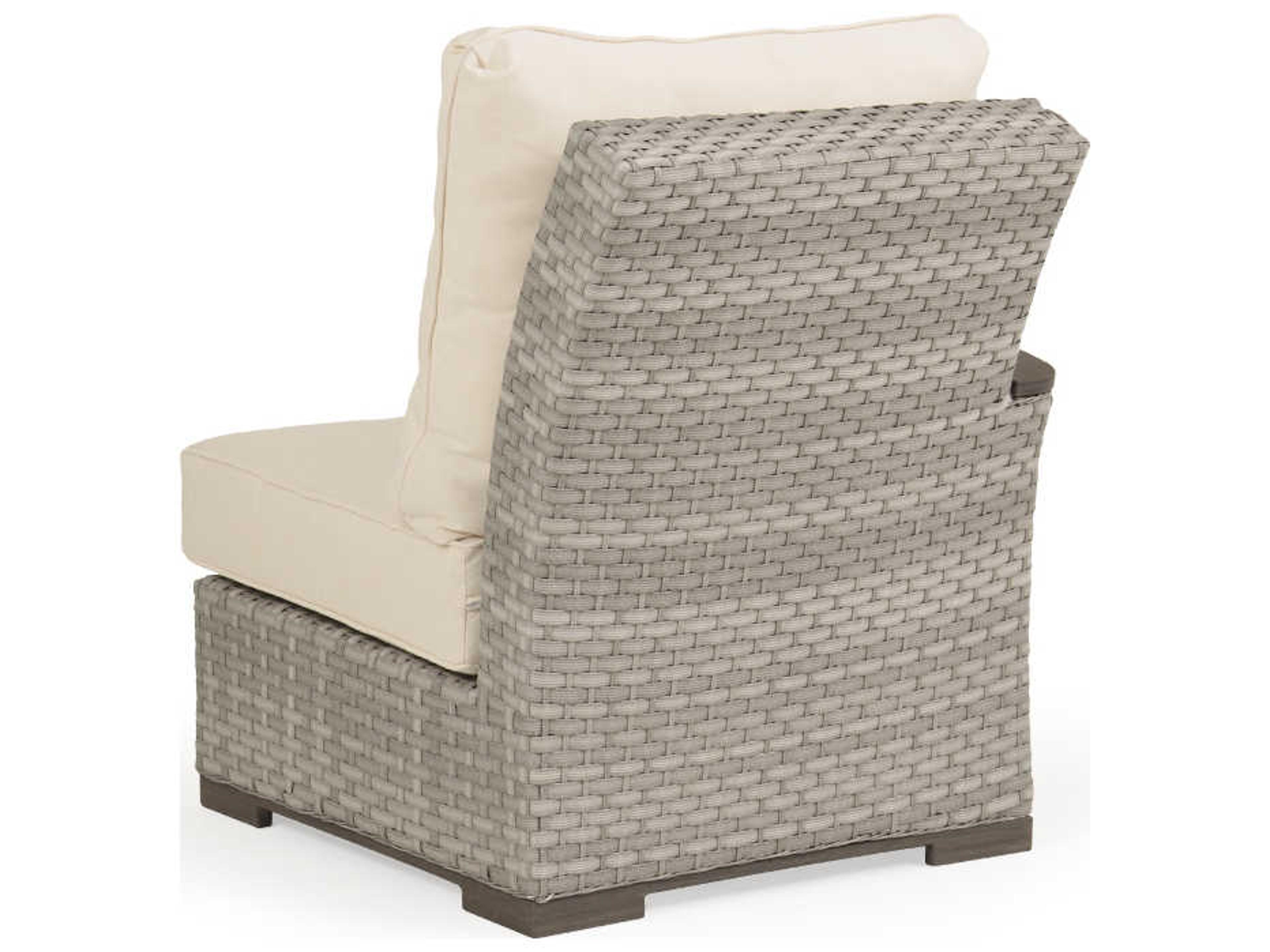 Watermark Living Adair Wicker Left Arm Facing Outdoor Patio Lounge Chair
