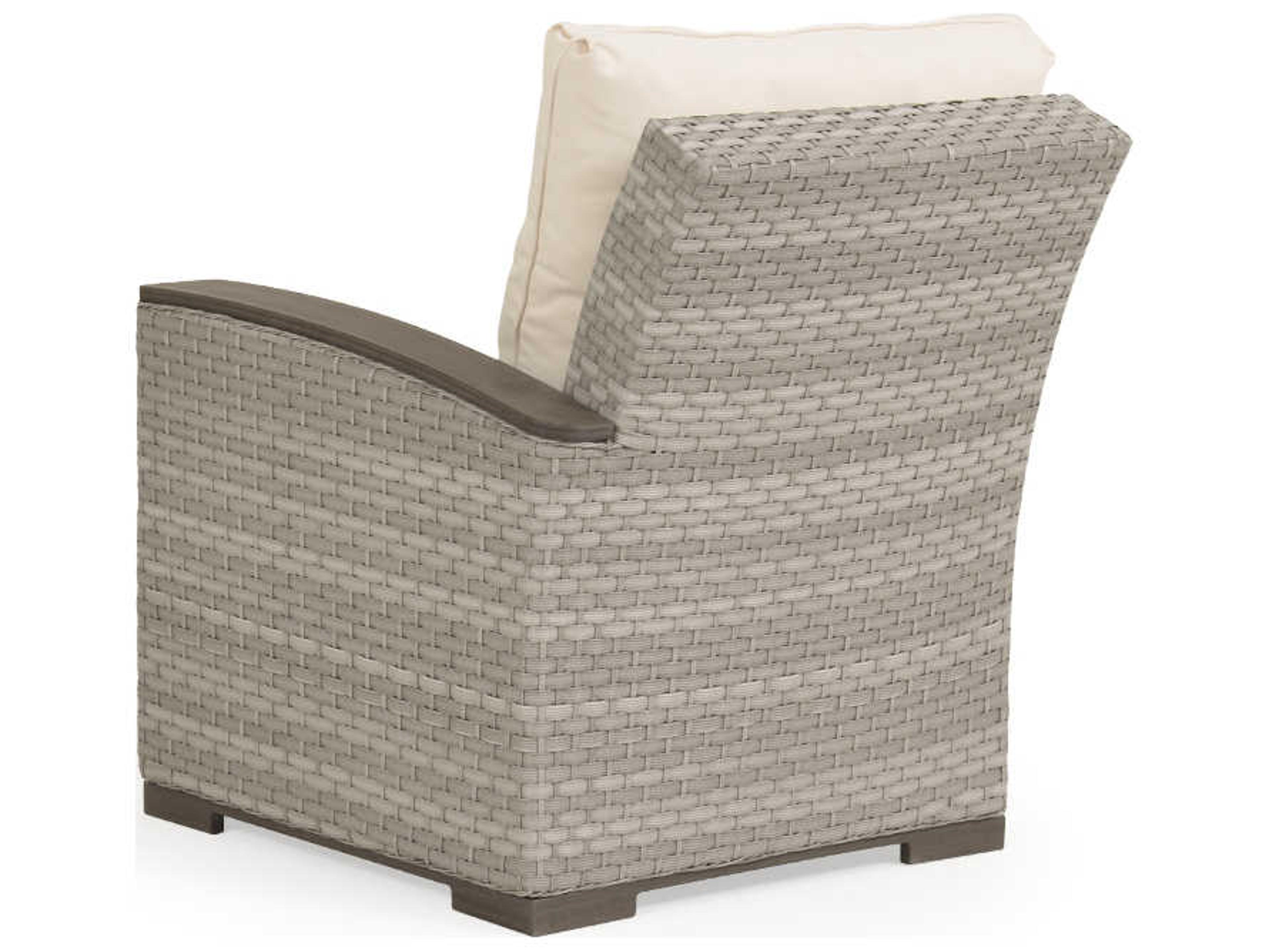 Watermark Living Adair Wicker Right Arm Facing Outdoor Lounge Chair