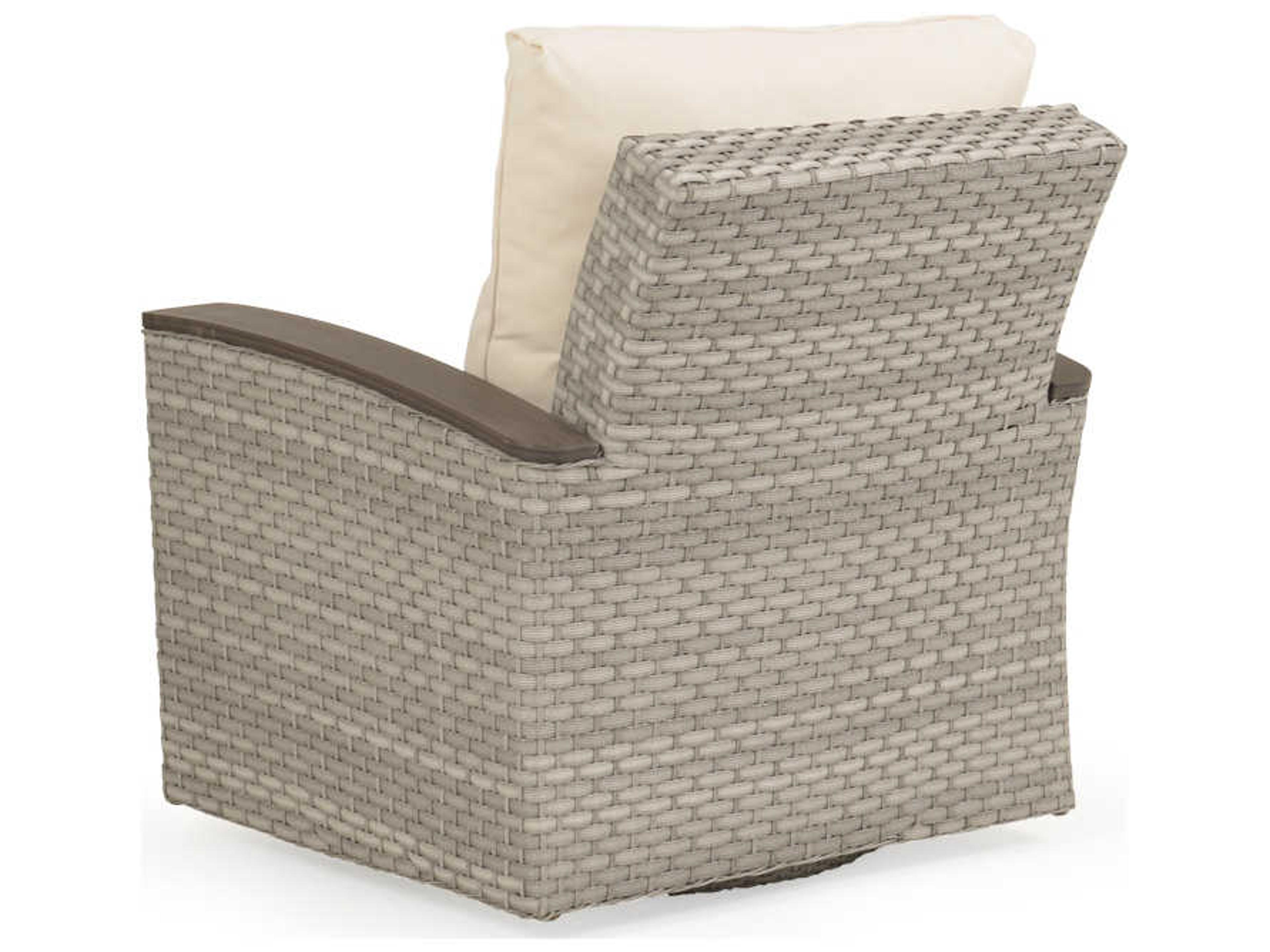 Watermark Living Adair Wicker Swivel Glider Outdoor Patio Lounge Chair