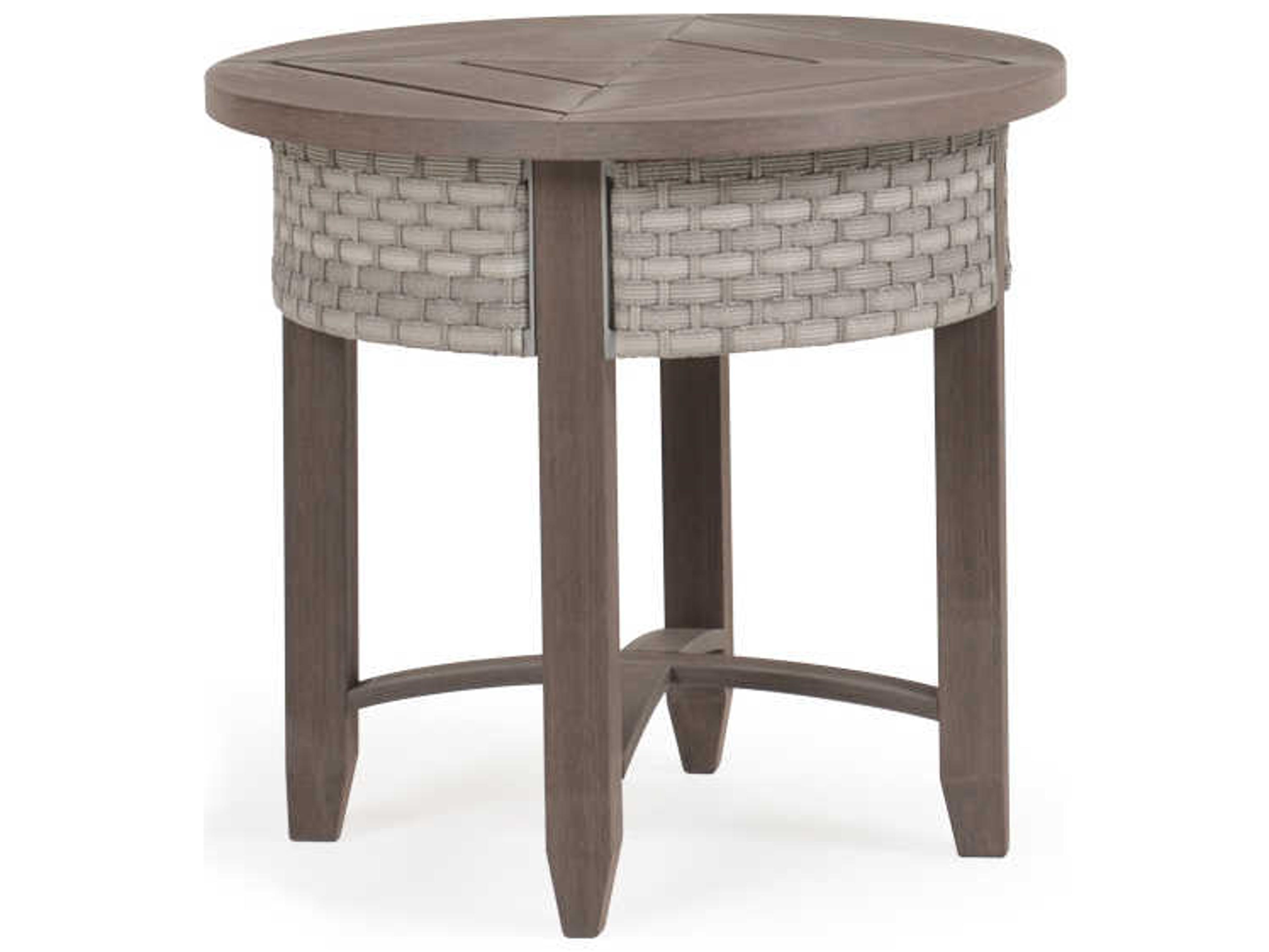 Adair Wicker Round End PoliSoul Top Table