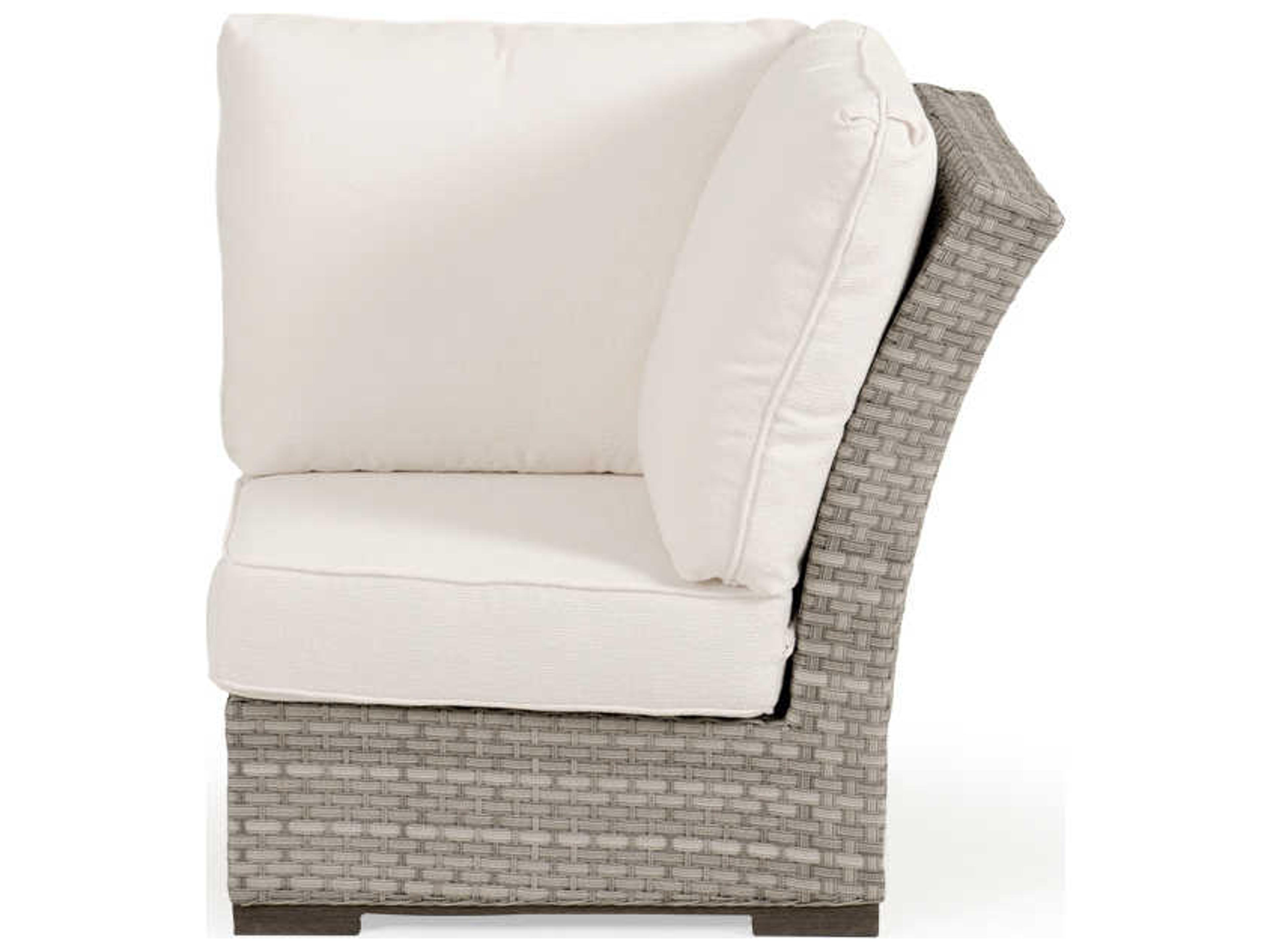 Watermark Living Adair Wicker 90 Degree Corner Patio Lounge Chair