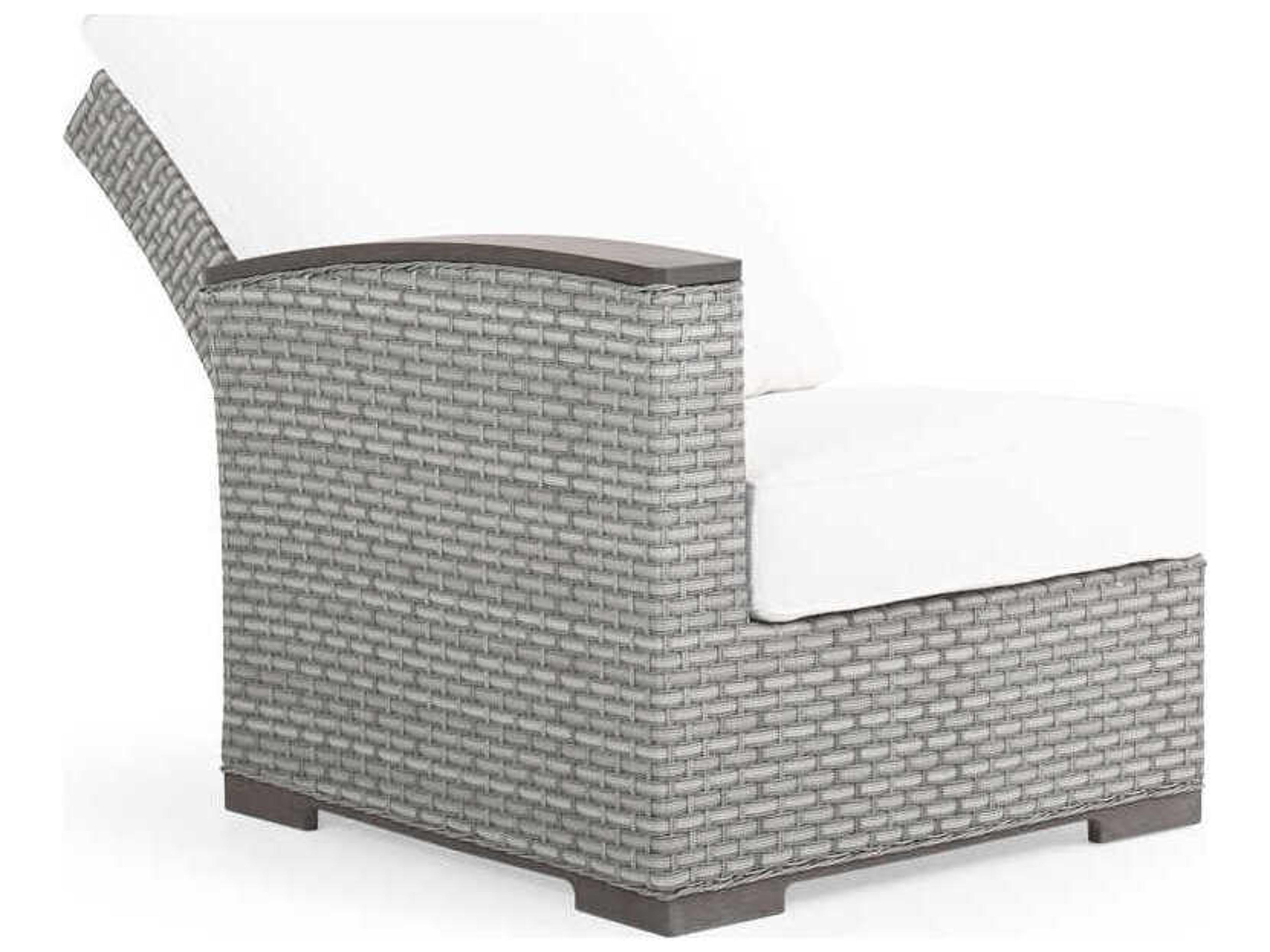 Watermark Living Adair Wicker Left Arm Facing Reclining Patio Lounge Chair