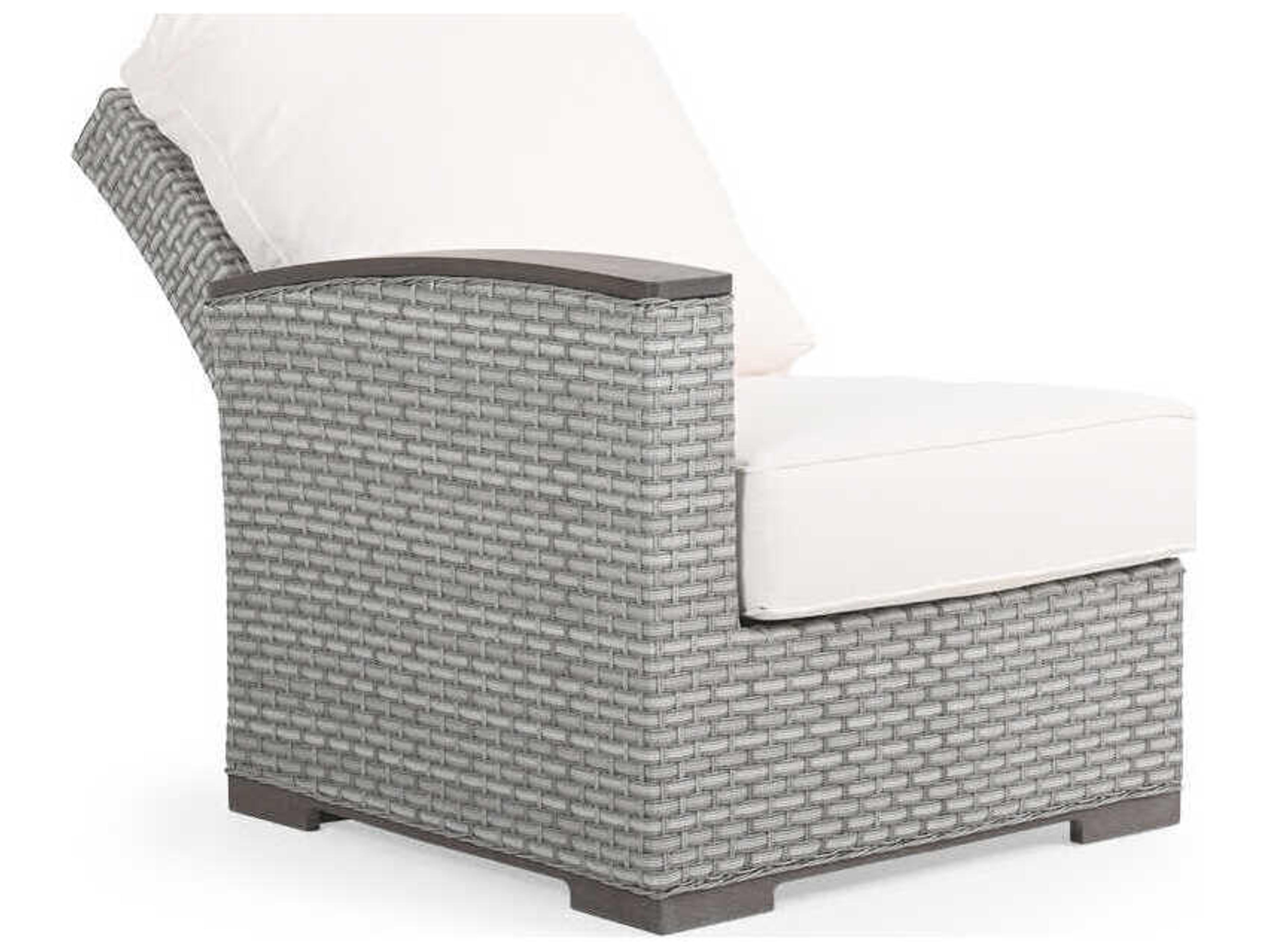 Watermark Living Adair Wicker Left Arm Facing Reclining Patio Lounge Chair