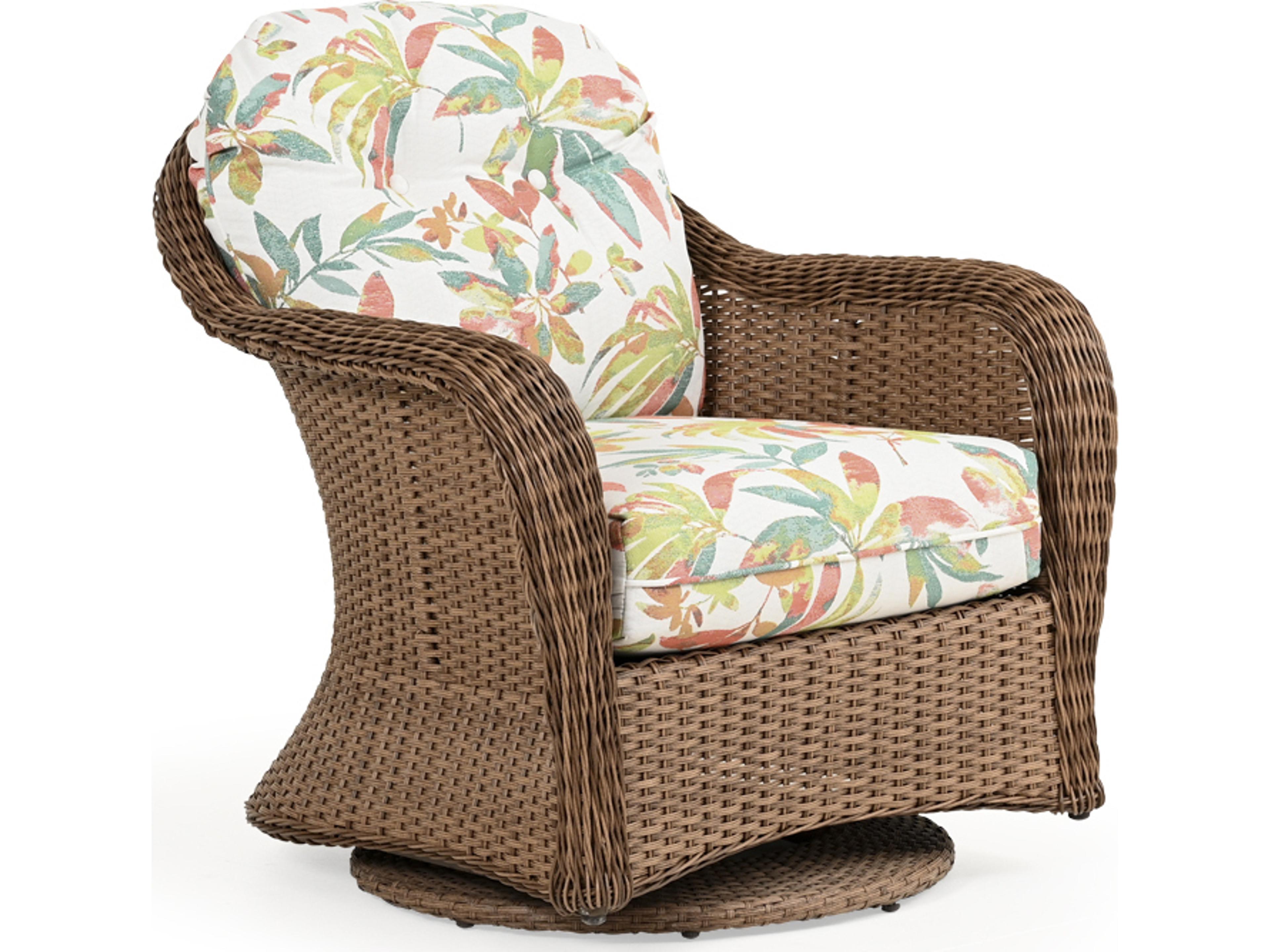 Watermark Living Edenton Wicker Swivel Glider Outdoor Lounge Chair