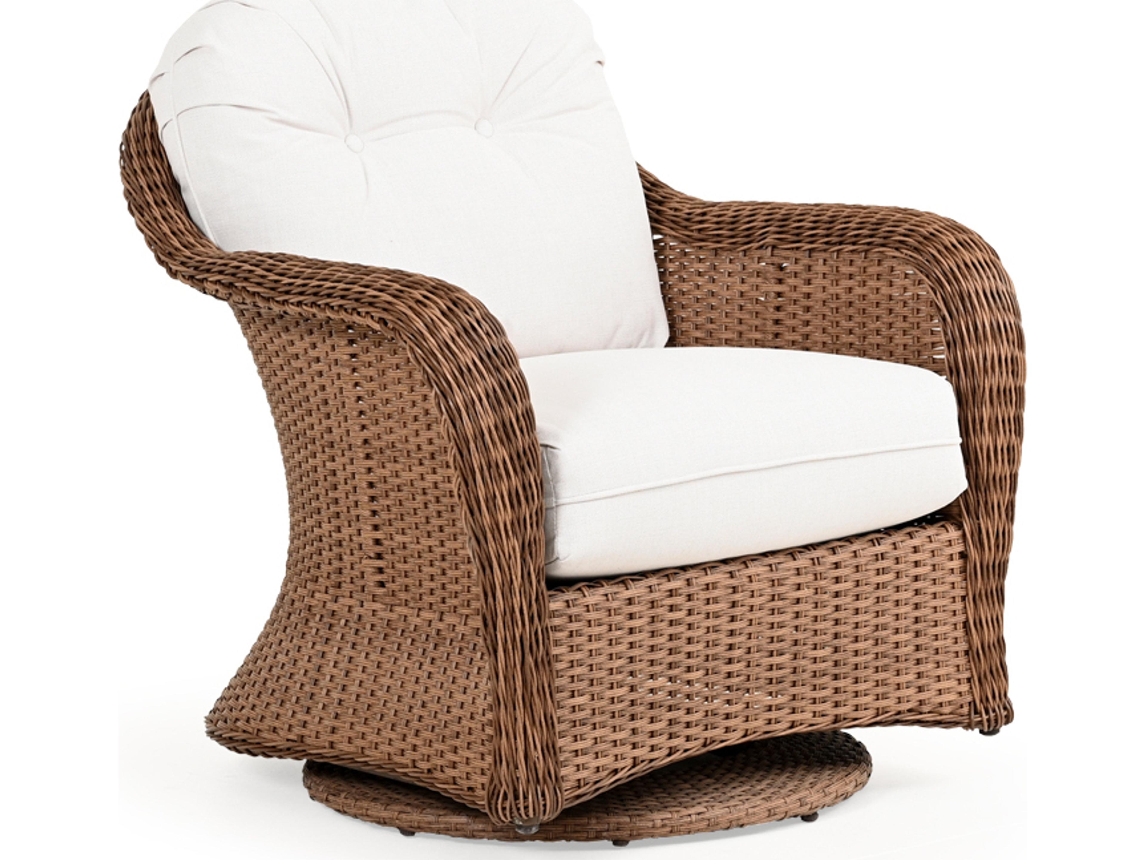 Watermark Living Edenton Wicker Swivel Glider Outdoor Lounge Chair
