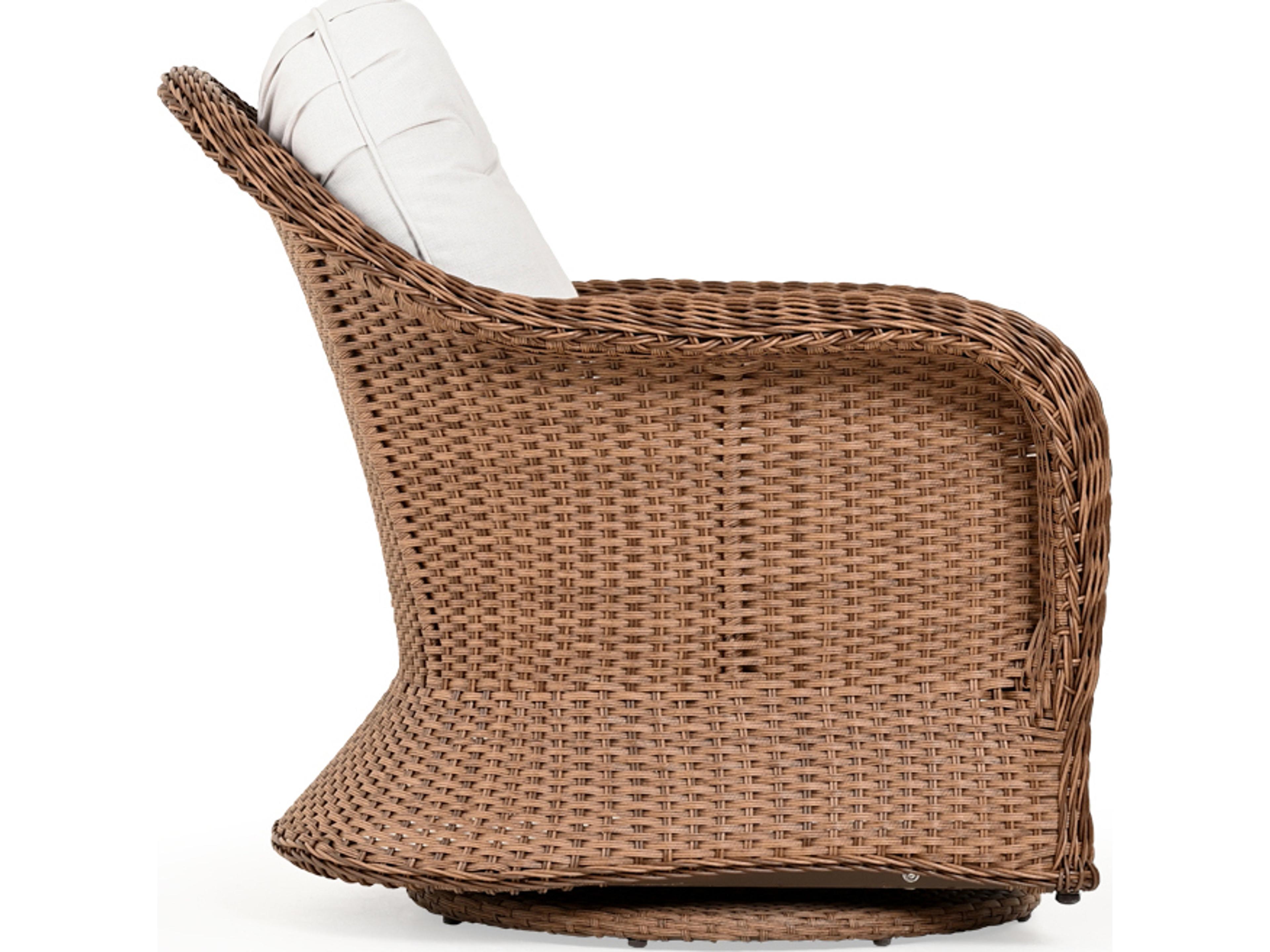 Watermark Living Edenton Wicker Swivel Glider Outdoor Lounge Chair