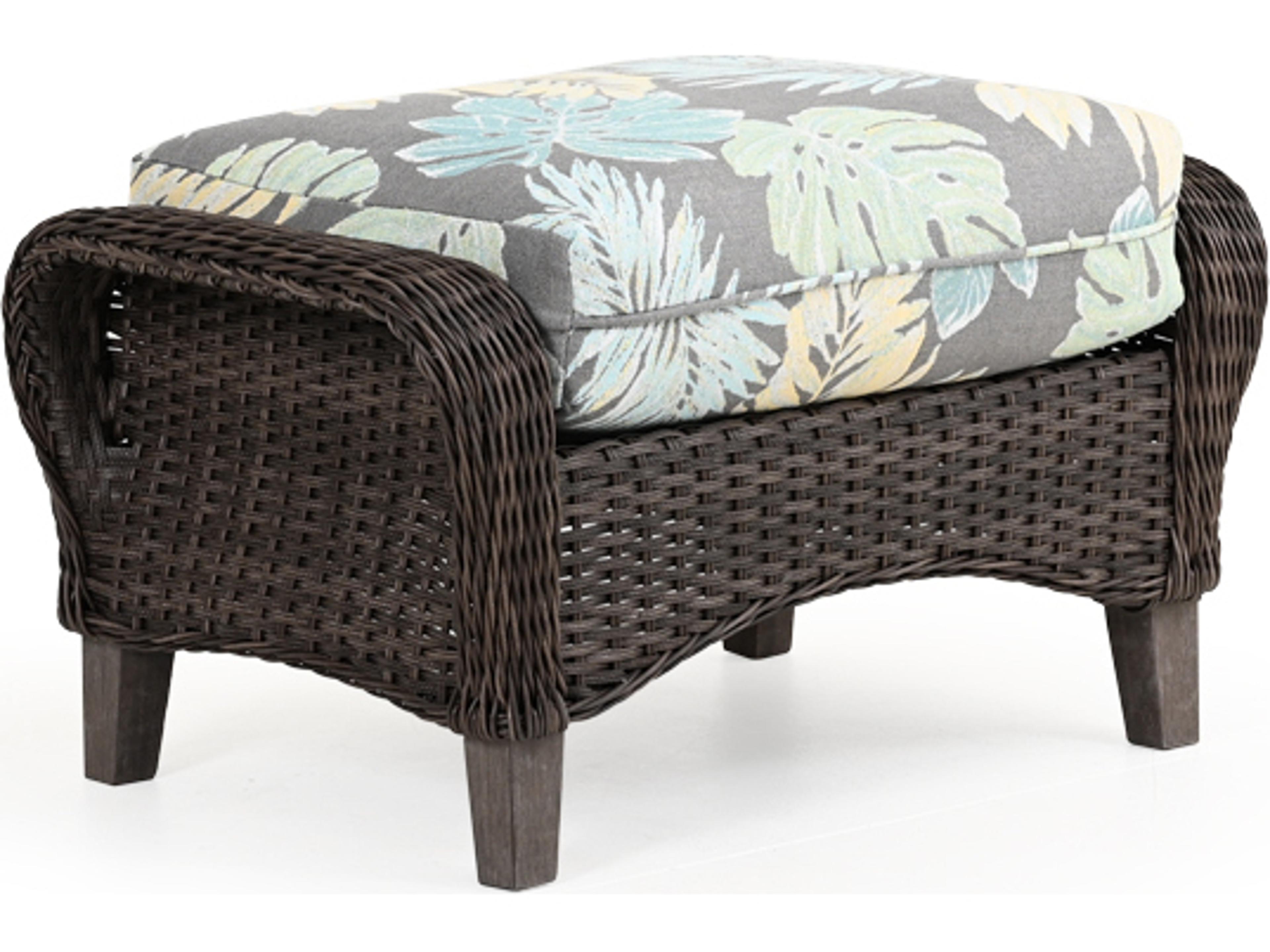 Watermark Living Edenton Wicker Patio Ottoman