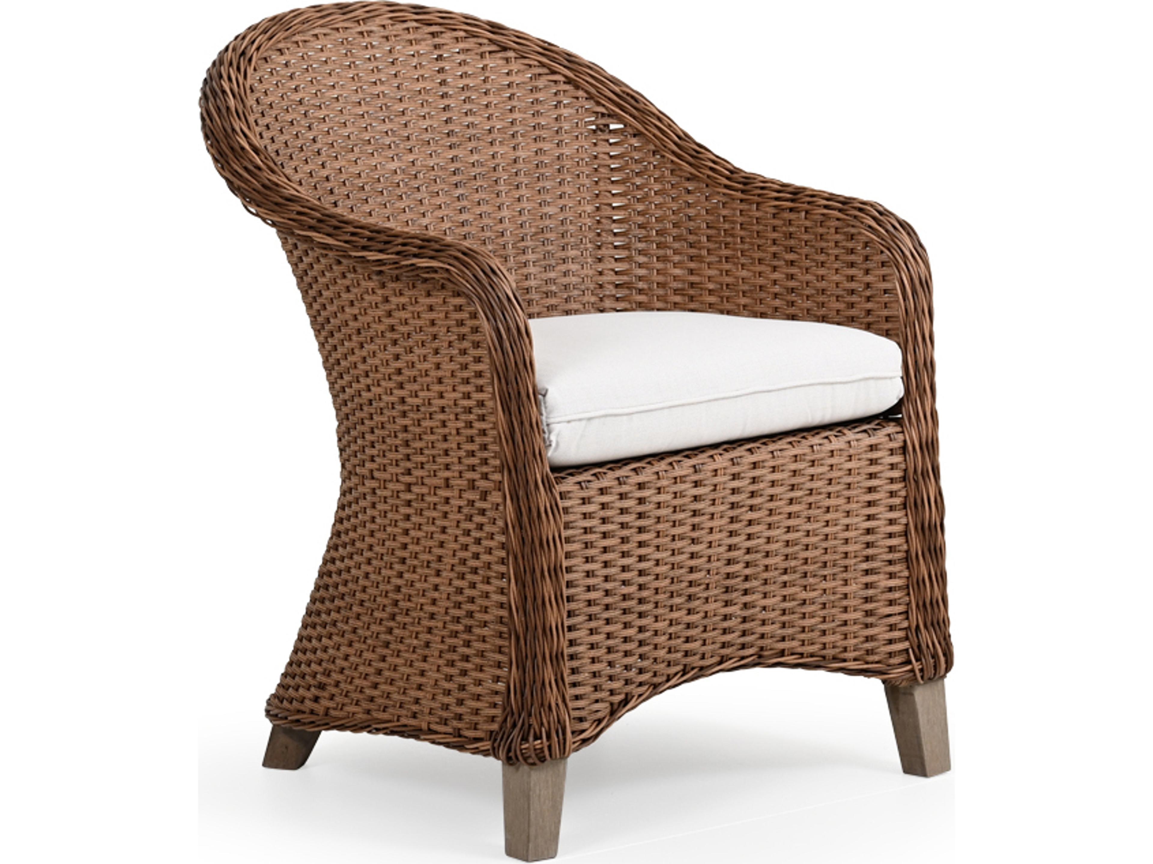Watermark Living Edenton Wicker Patio Dining Arm Chair
