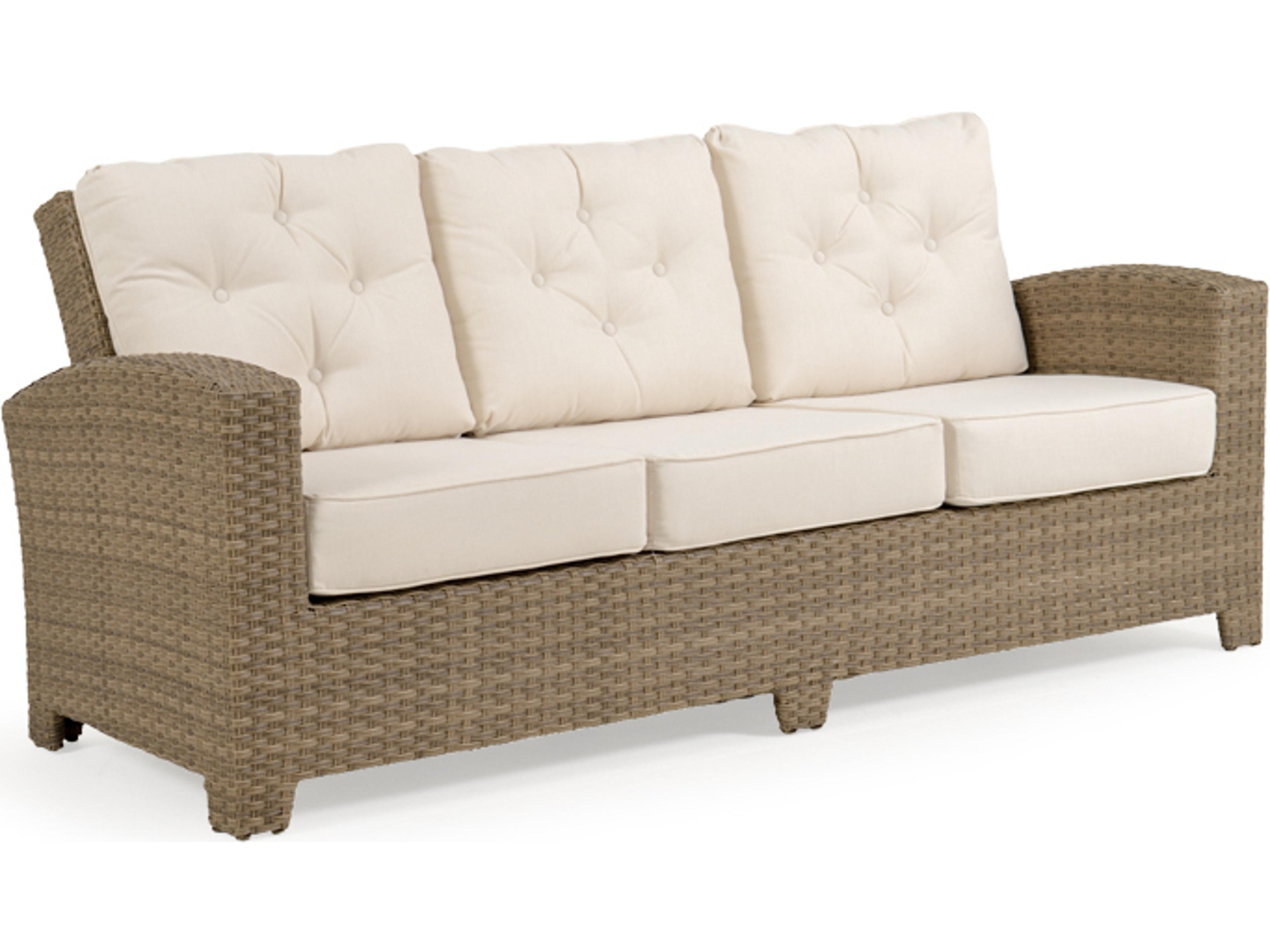 Seaside Wicker Outdoor Patio Sofa