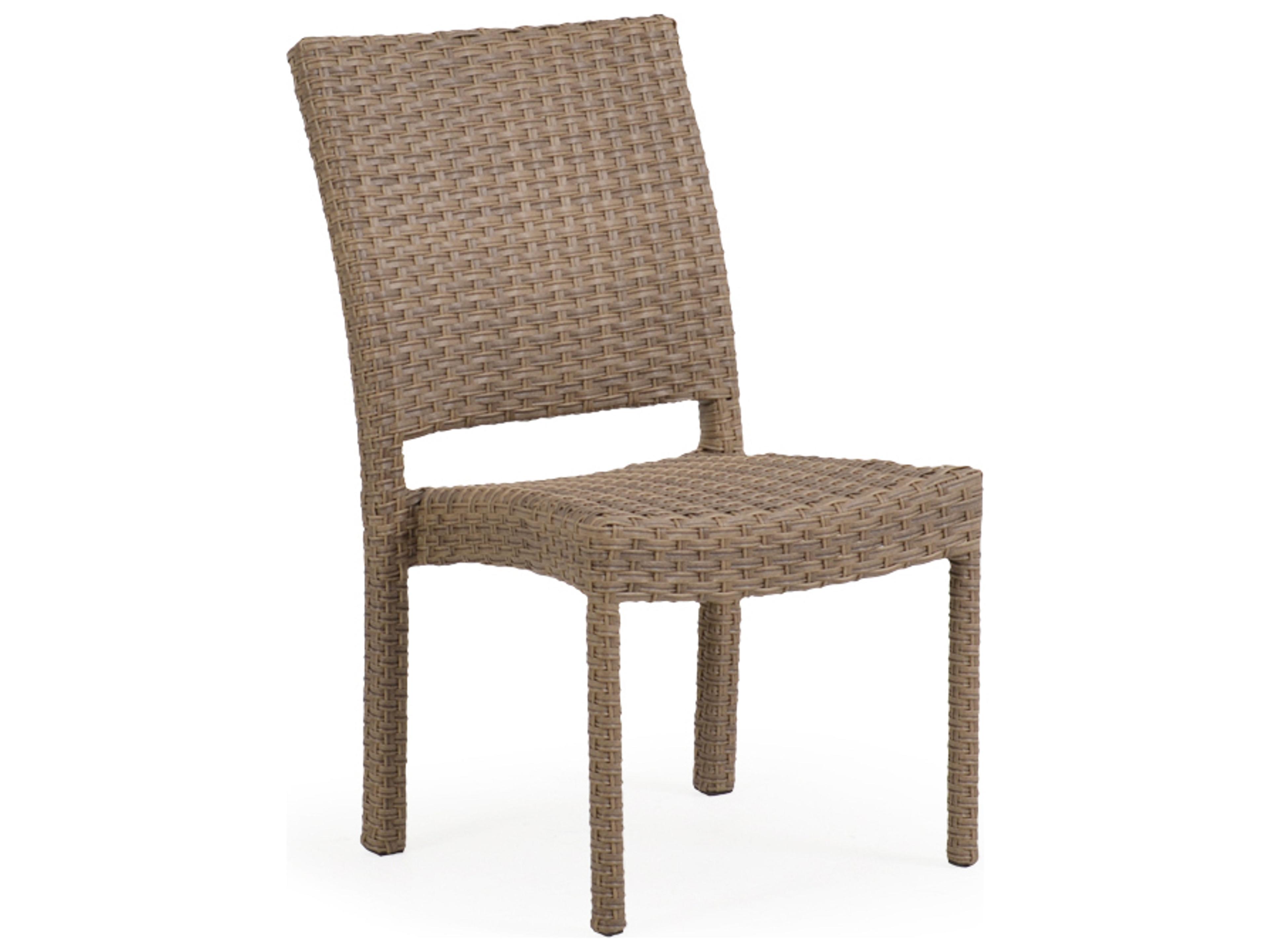 Watermark Living Seaside Wicker Patio Dining Side Chair