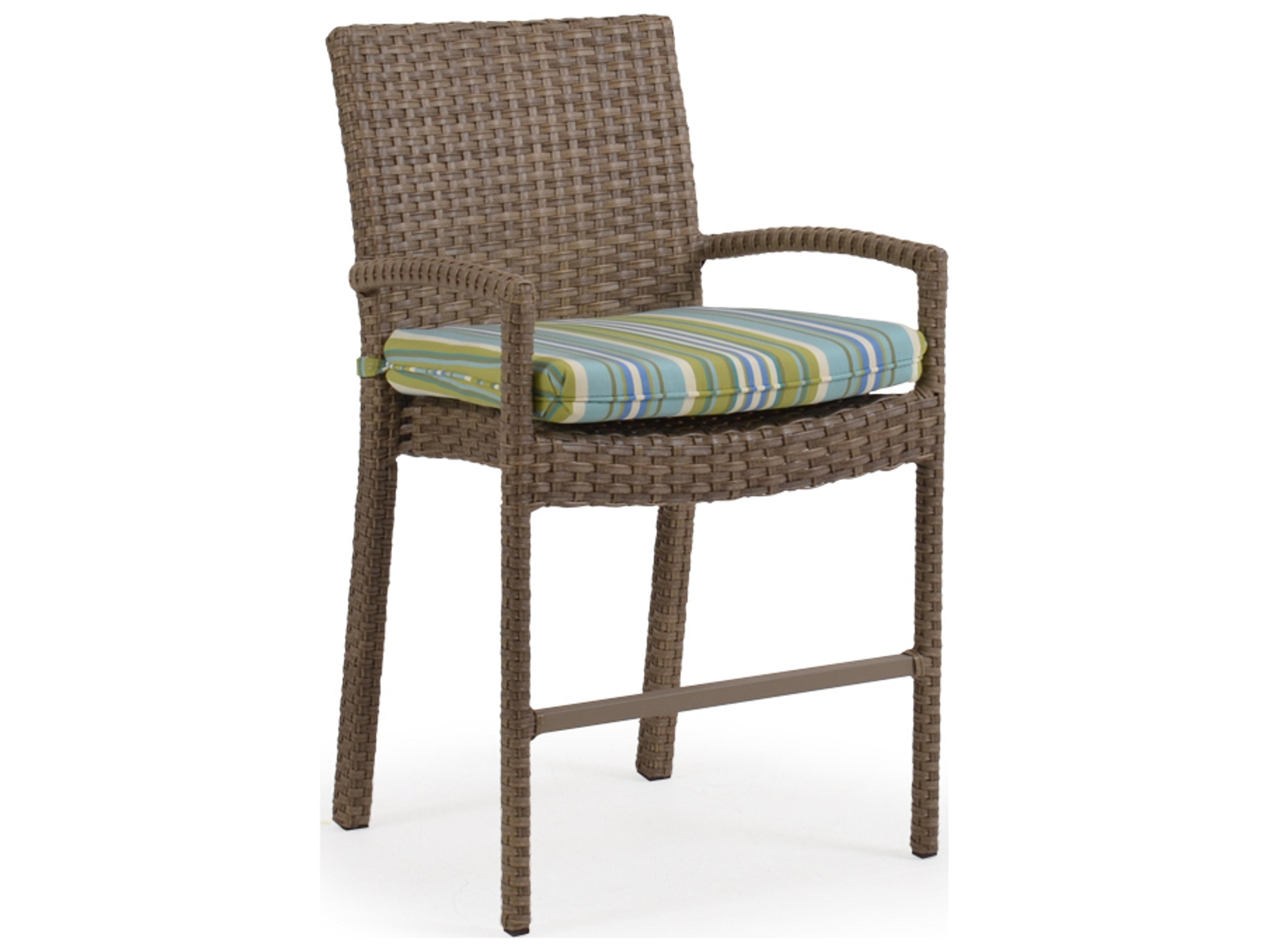 Watermark Living Seaside Wicker Counter Height Stool