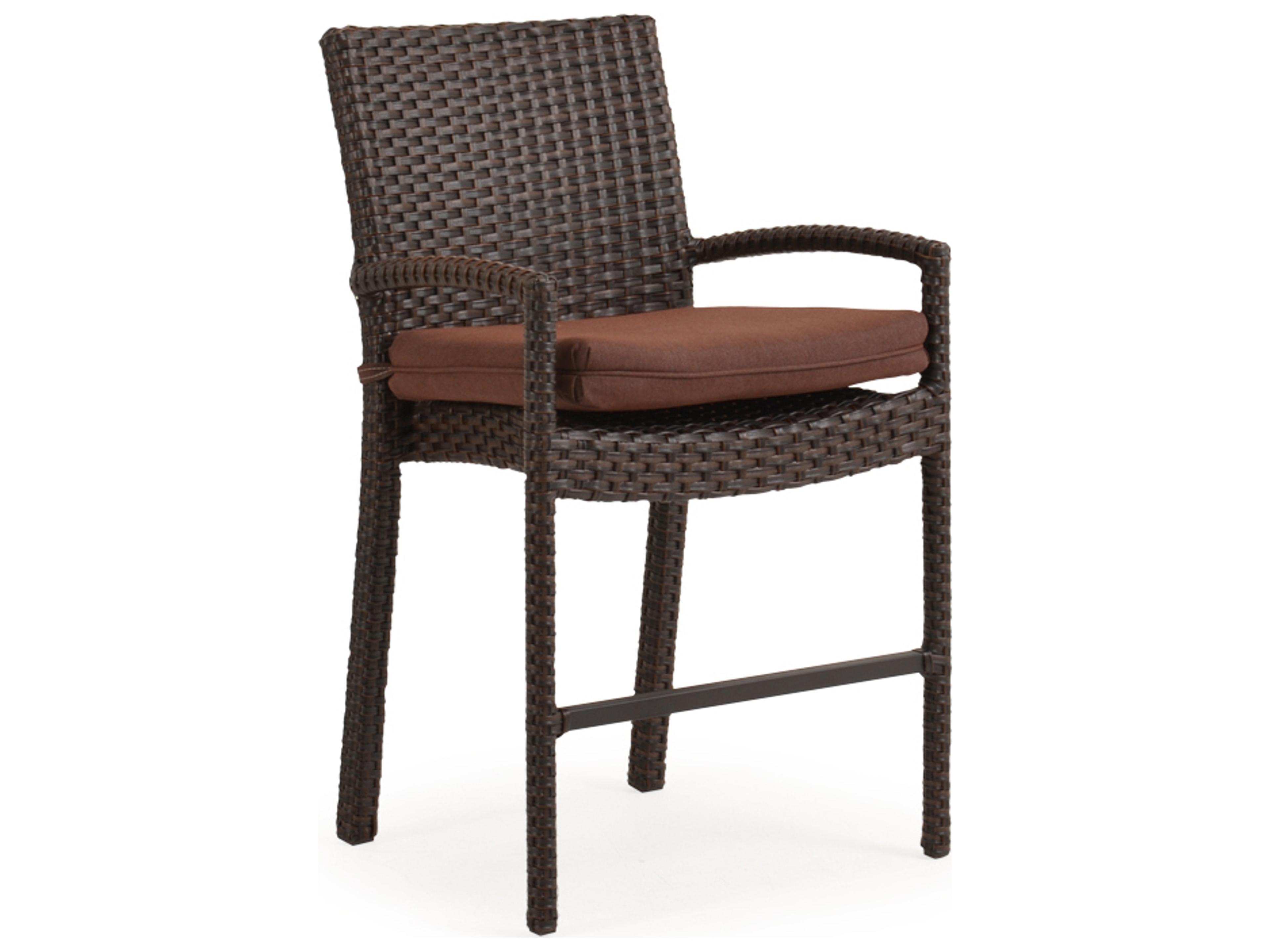 Watermark Living Seaside Wicker Counter Height Stool