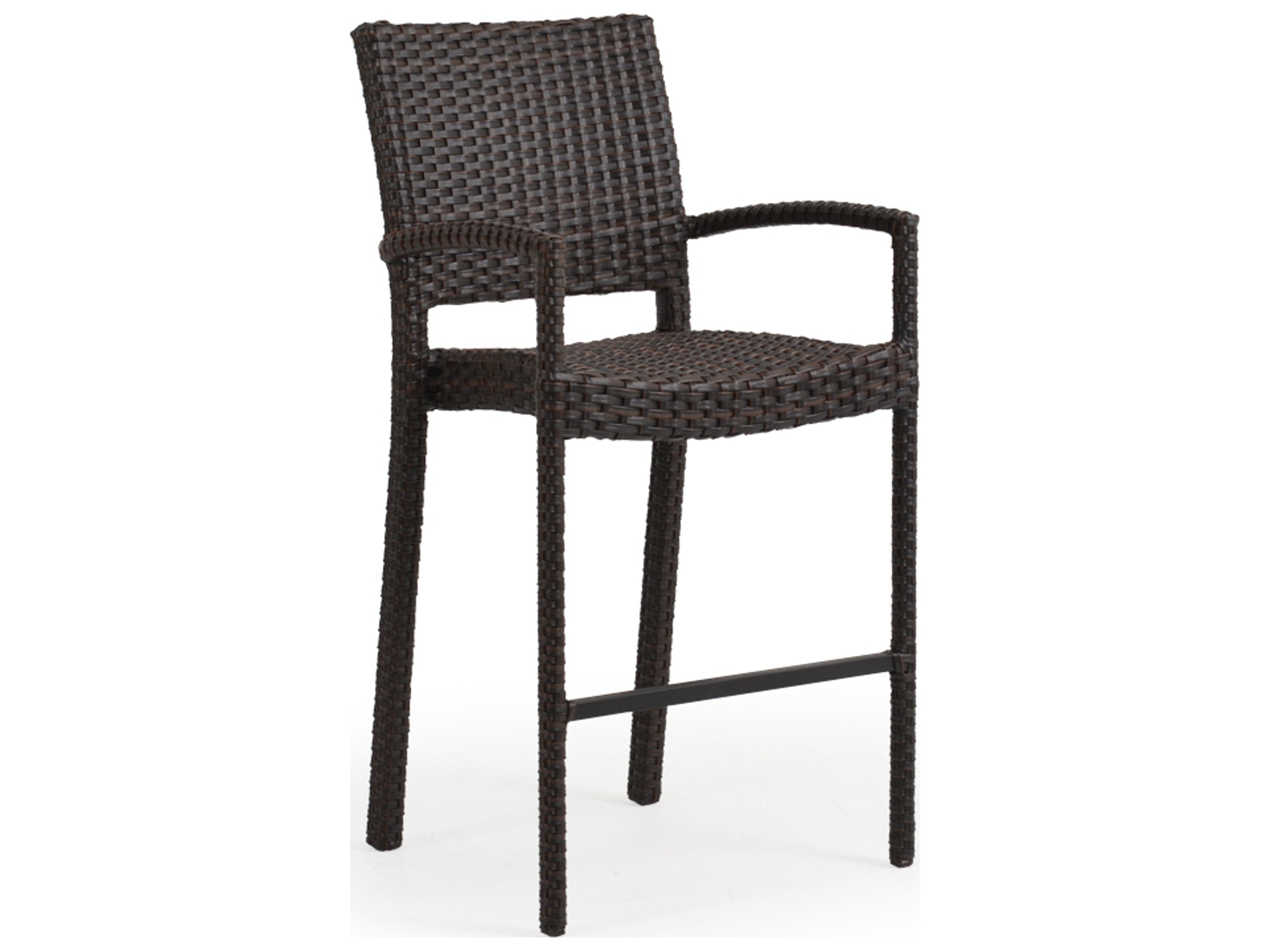 Watermark Living Seaside Wicker Bar Height Stool