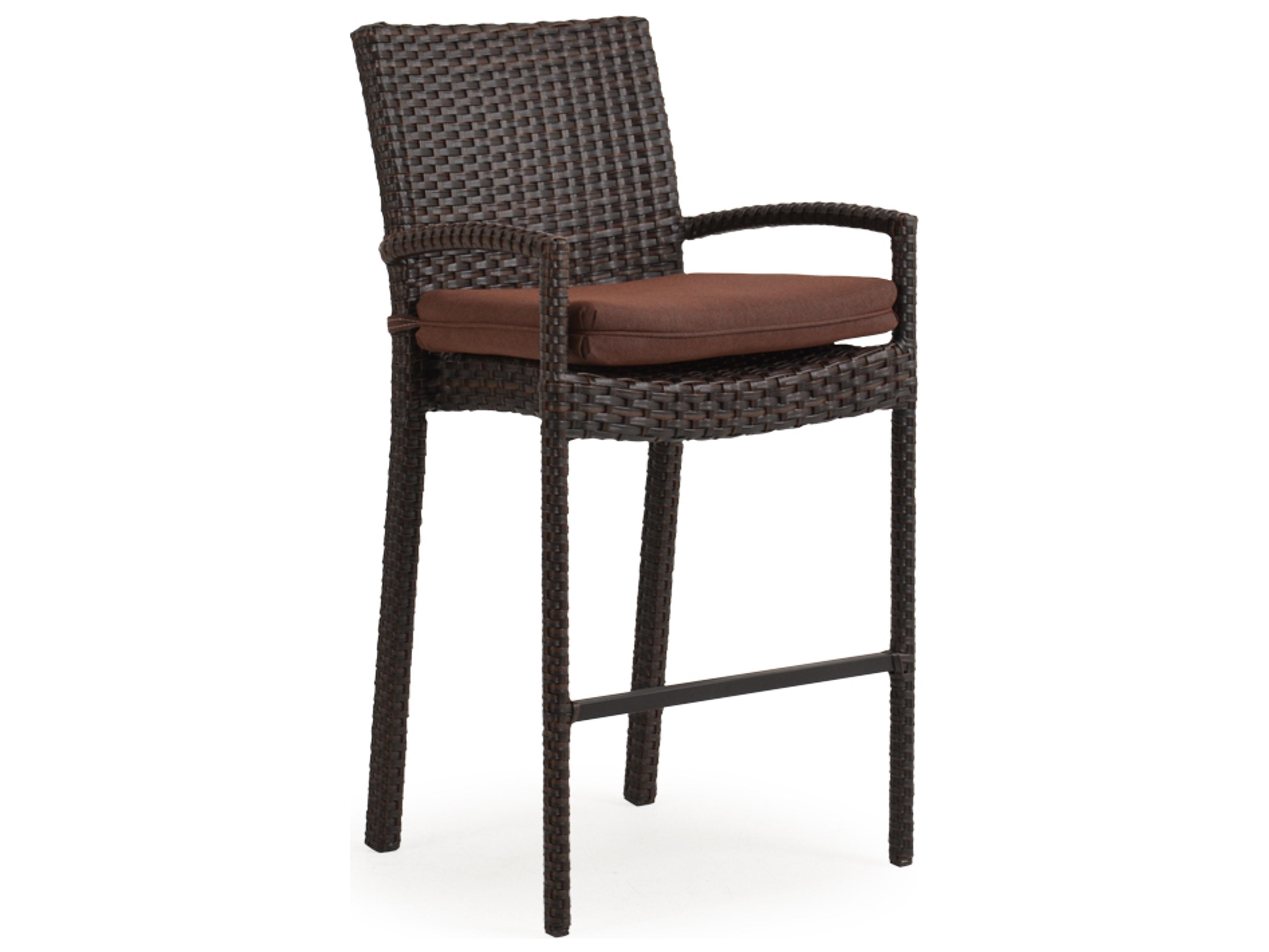 Watermark Living Seaside Wicker Bar Height Stool