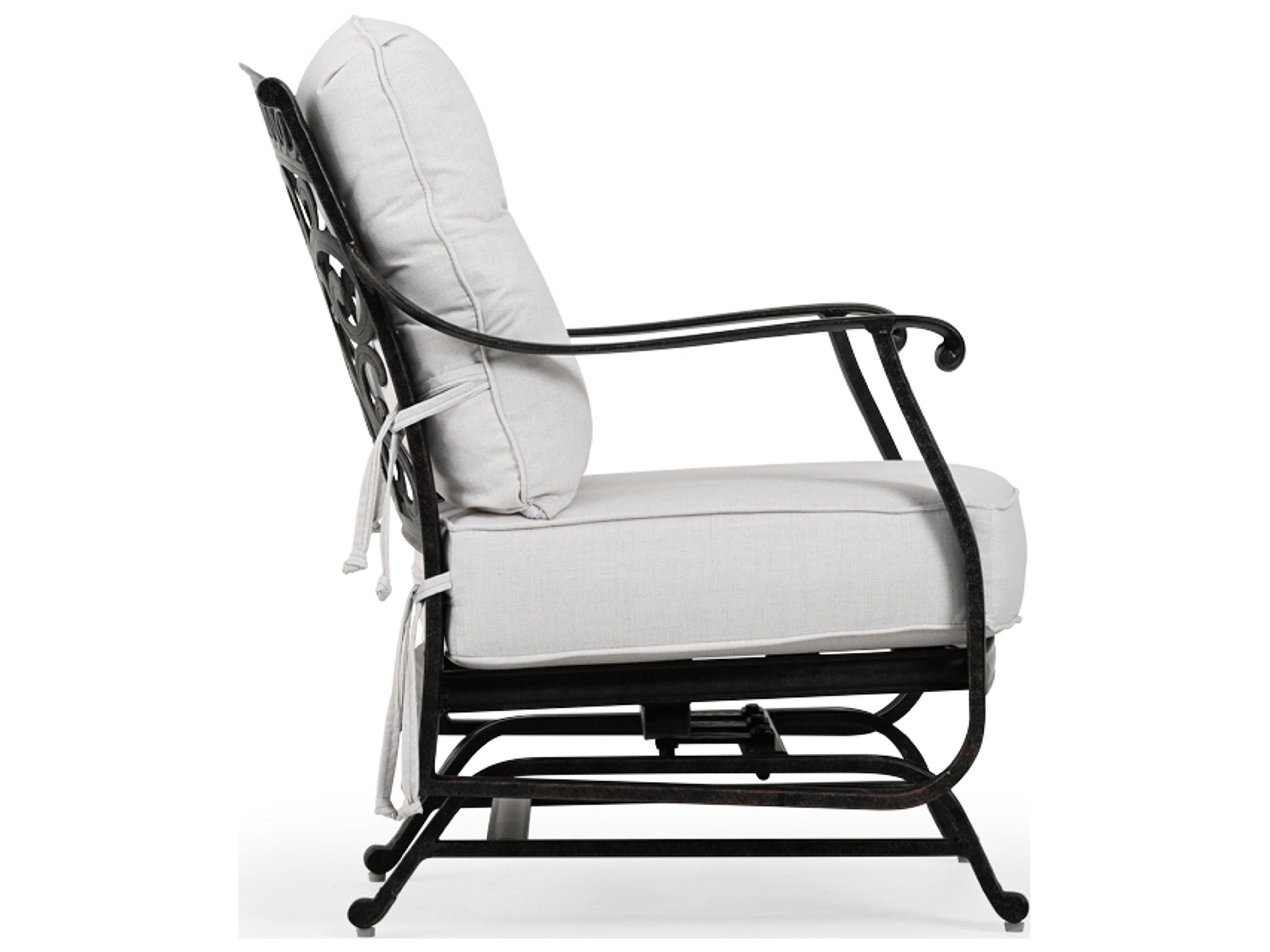 Watermark Living Dauphine Cast Aluminum Spring Chair Patio Lounge Chair