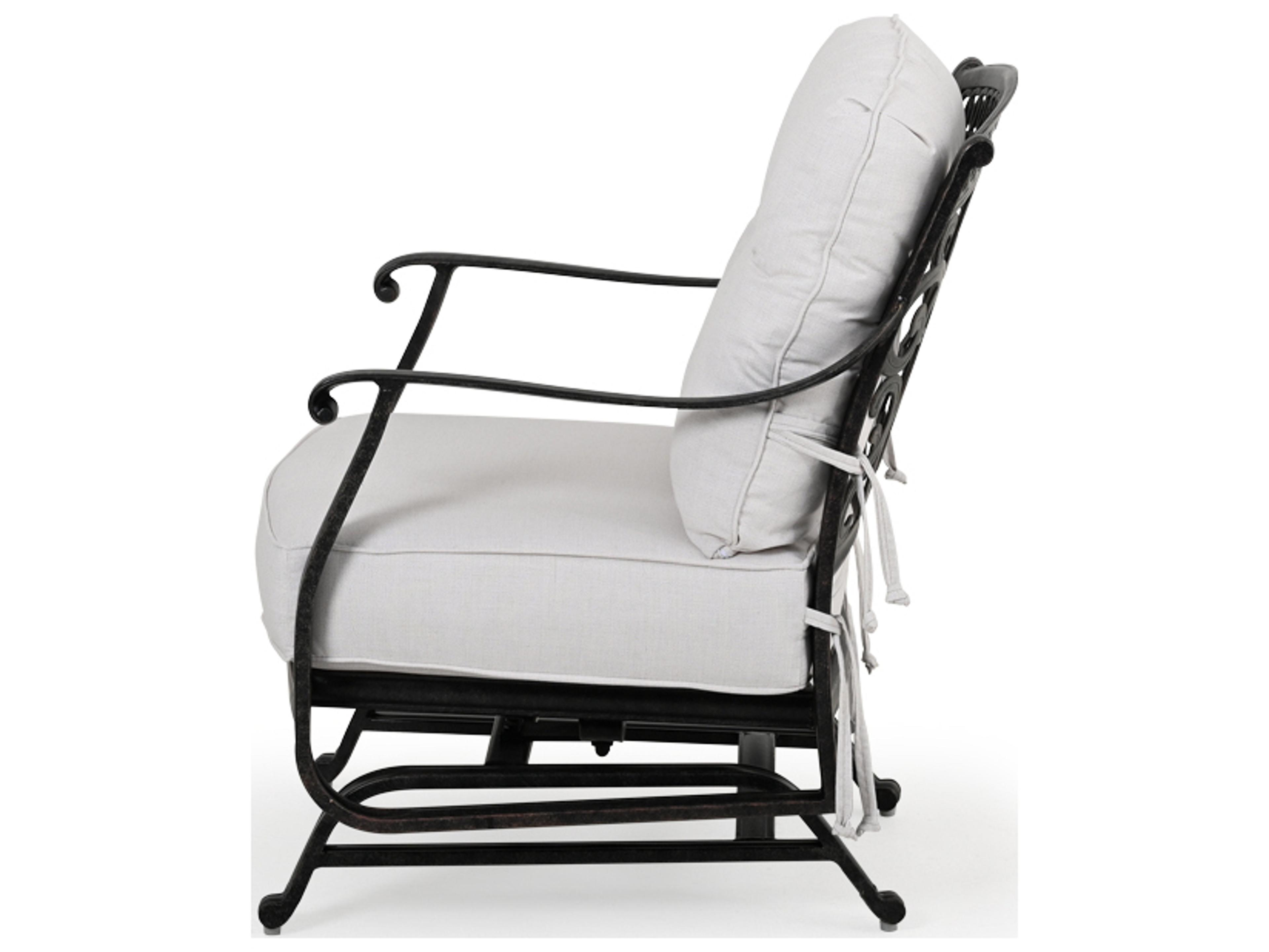 Watermark Living Dauphine Cast Aluminum Spring Chair Patio Lounge Chair