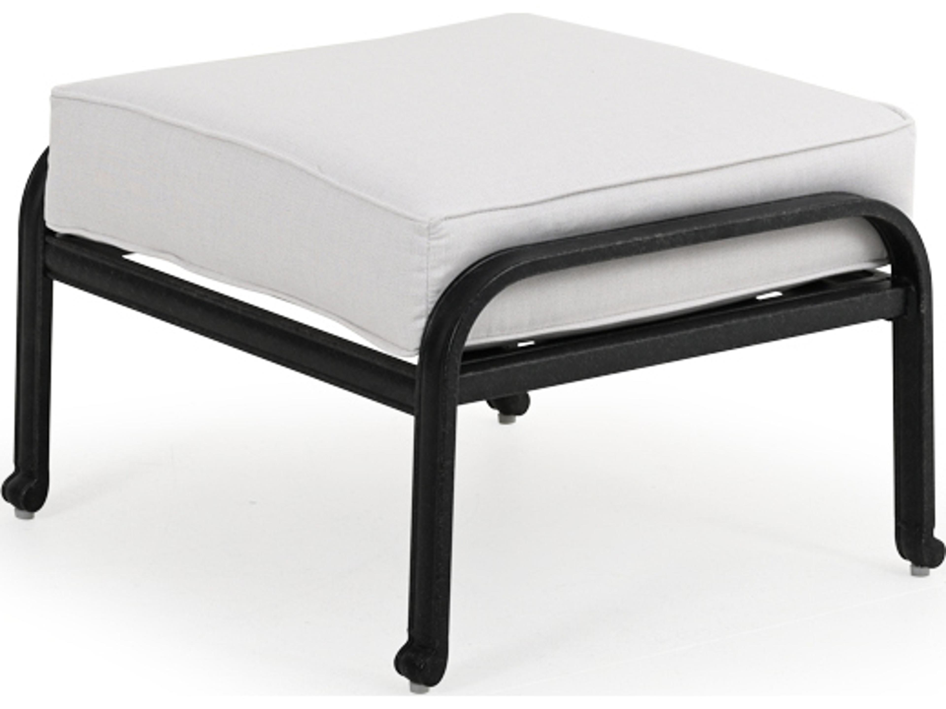 Watermark Living Dauphine Cast Aluminum Outdoor Ottoman