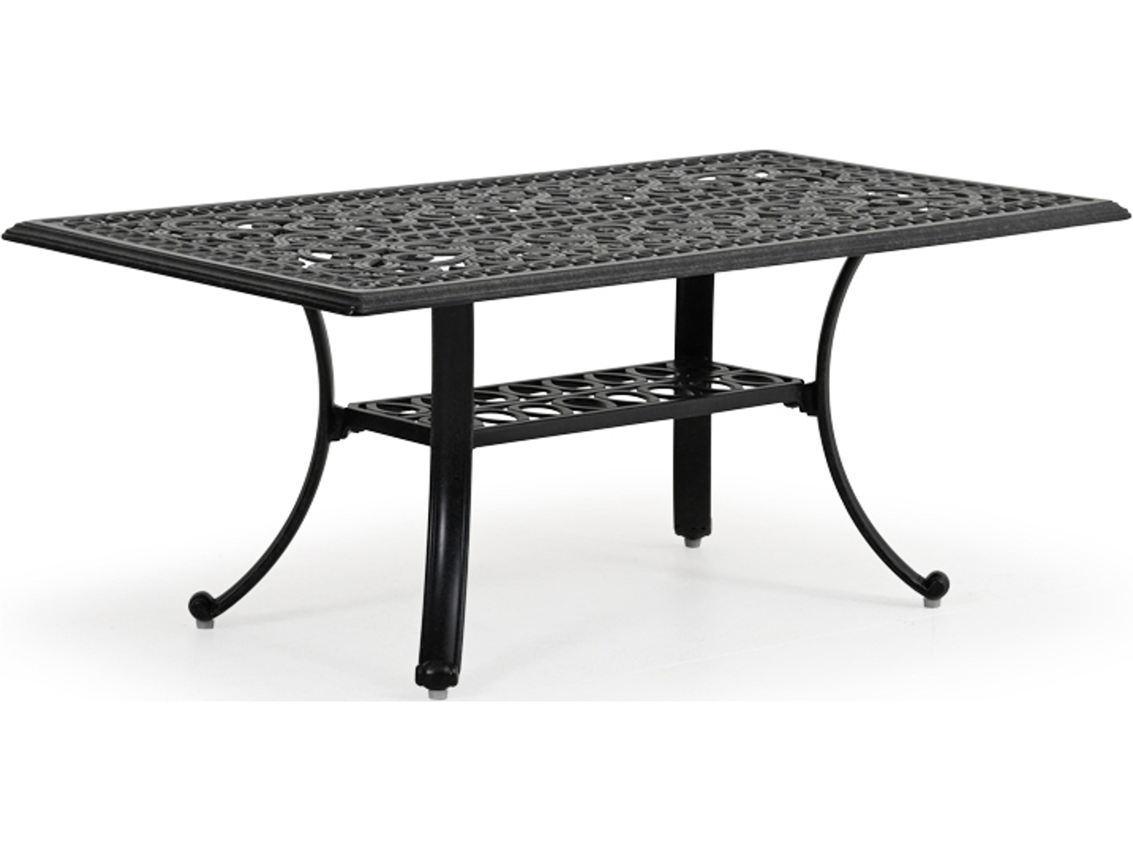 Dauphine Cast Aluminum Rectangular Outdoor Coffee Table