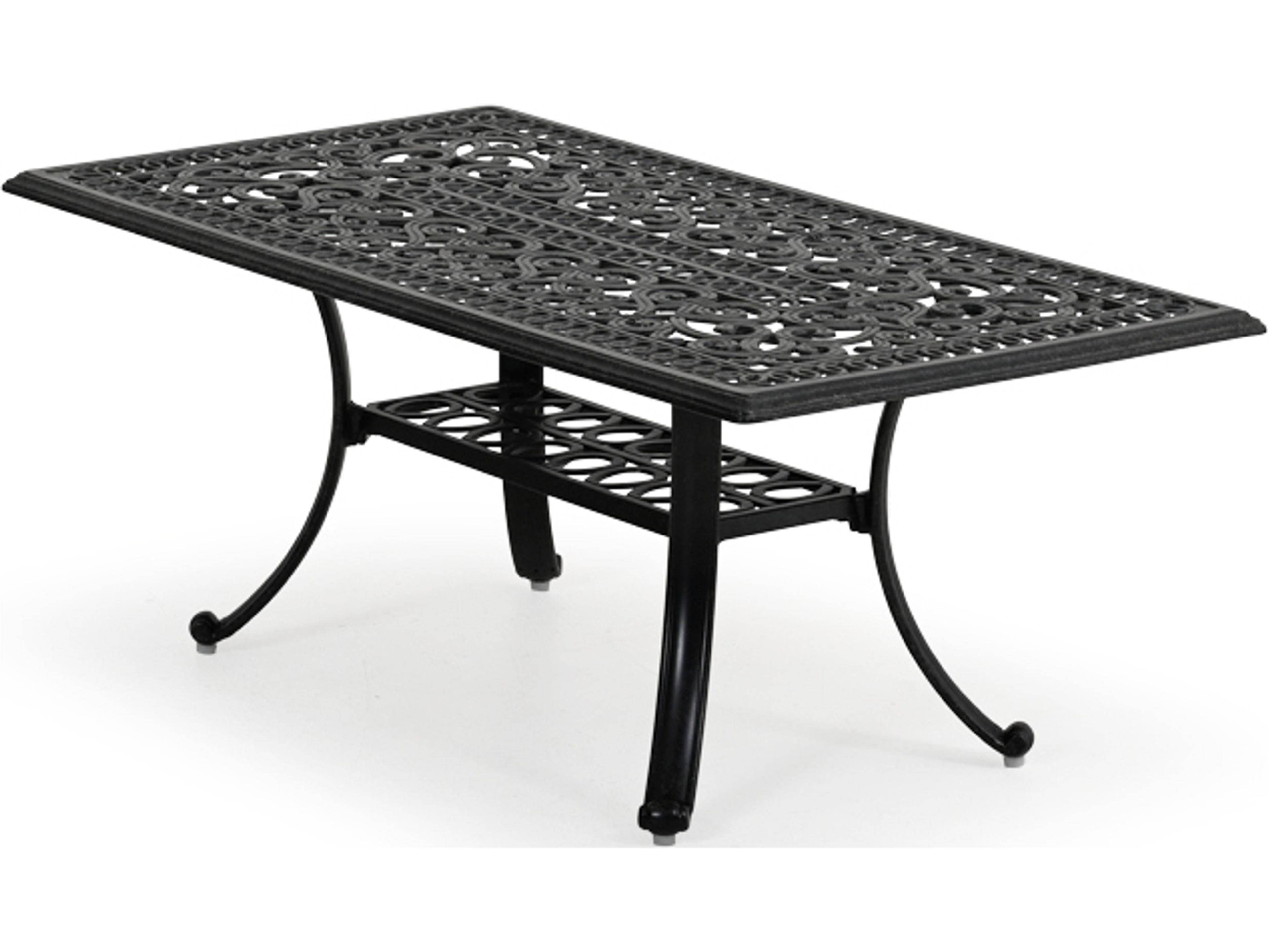 Watermark Living Dauphine Cast Aluminum Rectangular Outdoor Coffee Table