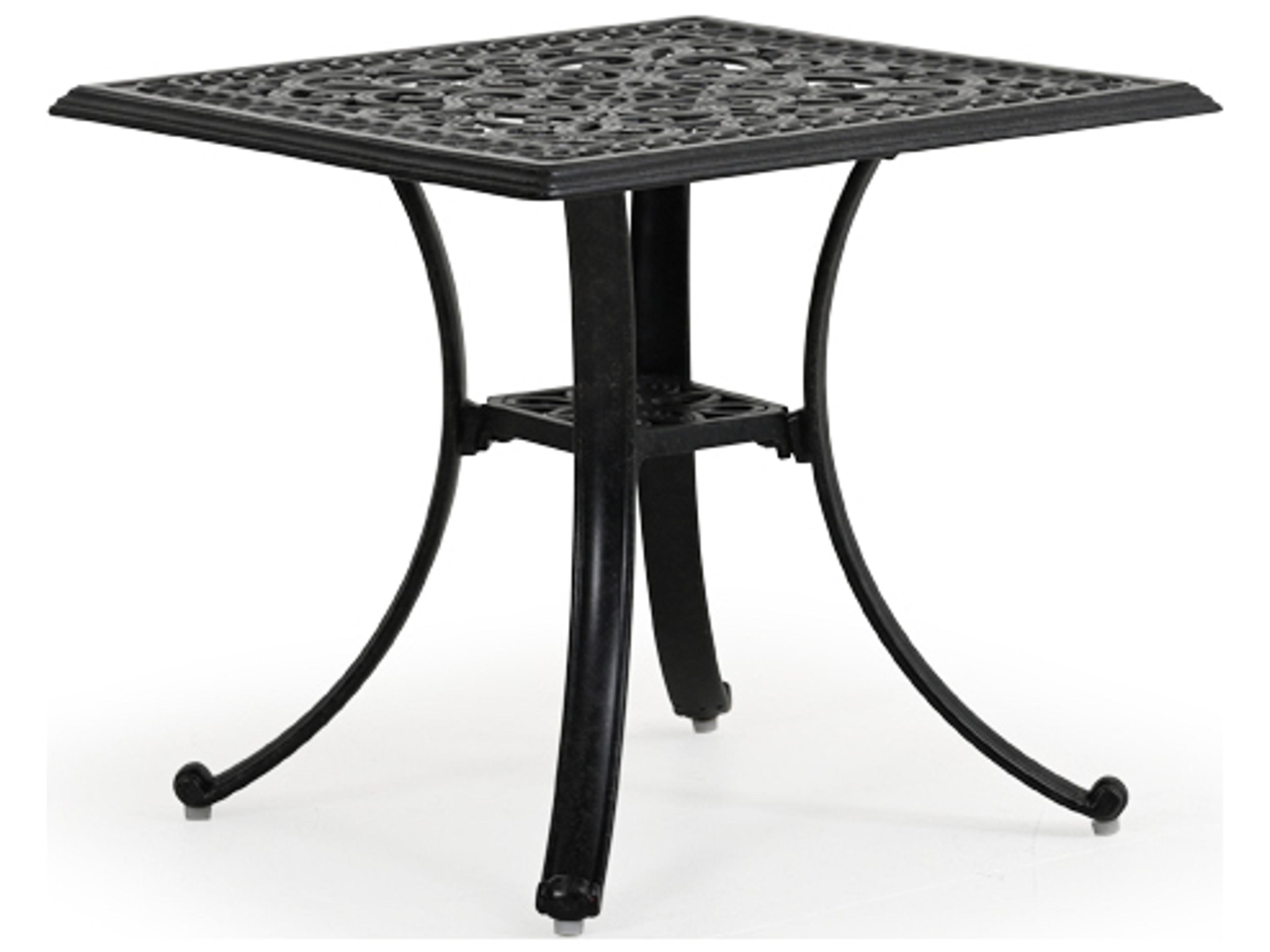 Dauphine Cast Aluminum Square Patio End Table
