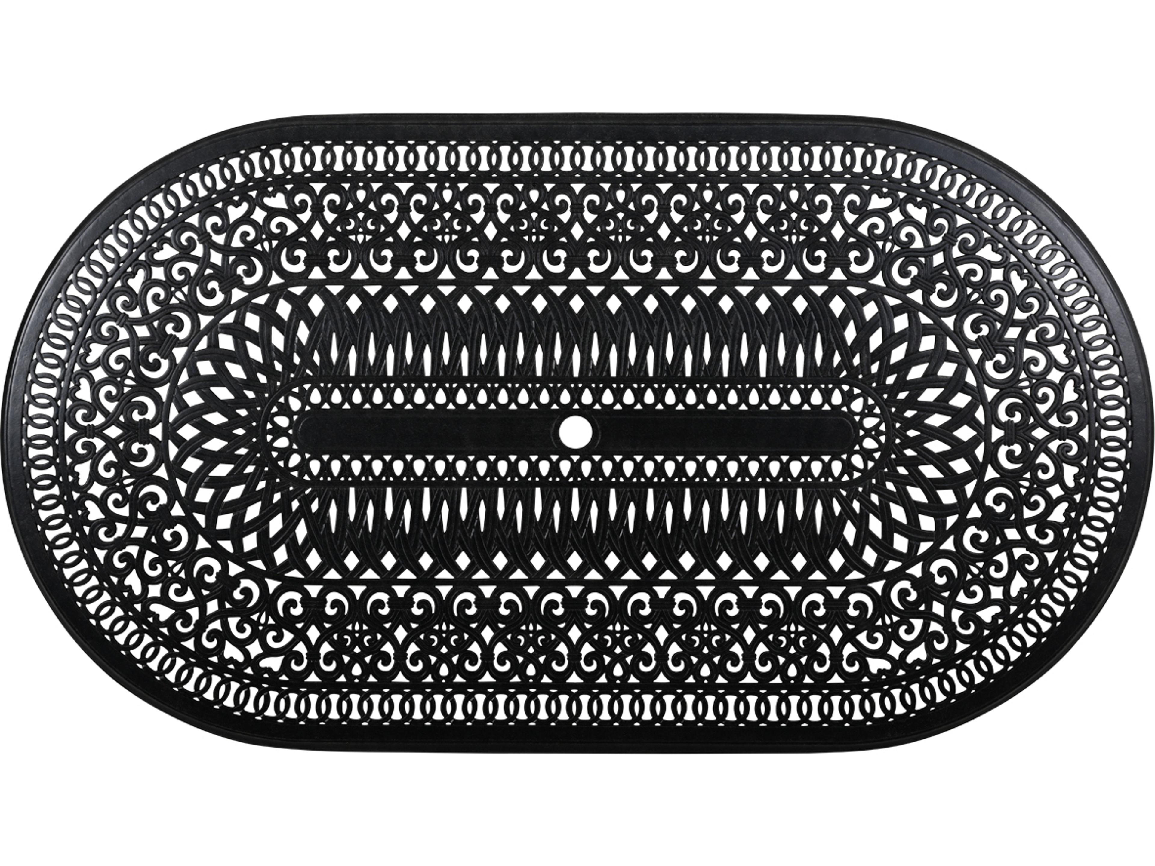 Watermark Living Dauphine Cast Aluminum Rectangular Outdoor Dining Table