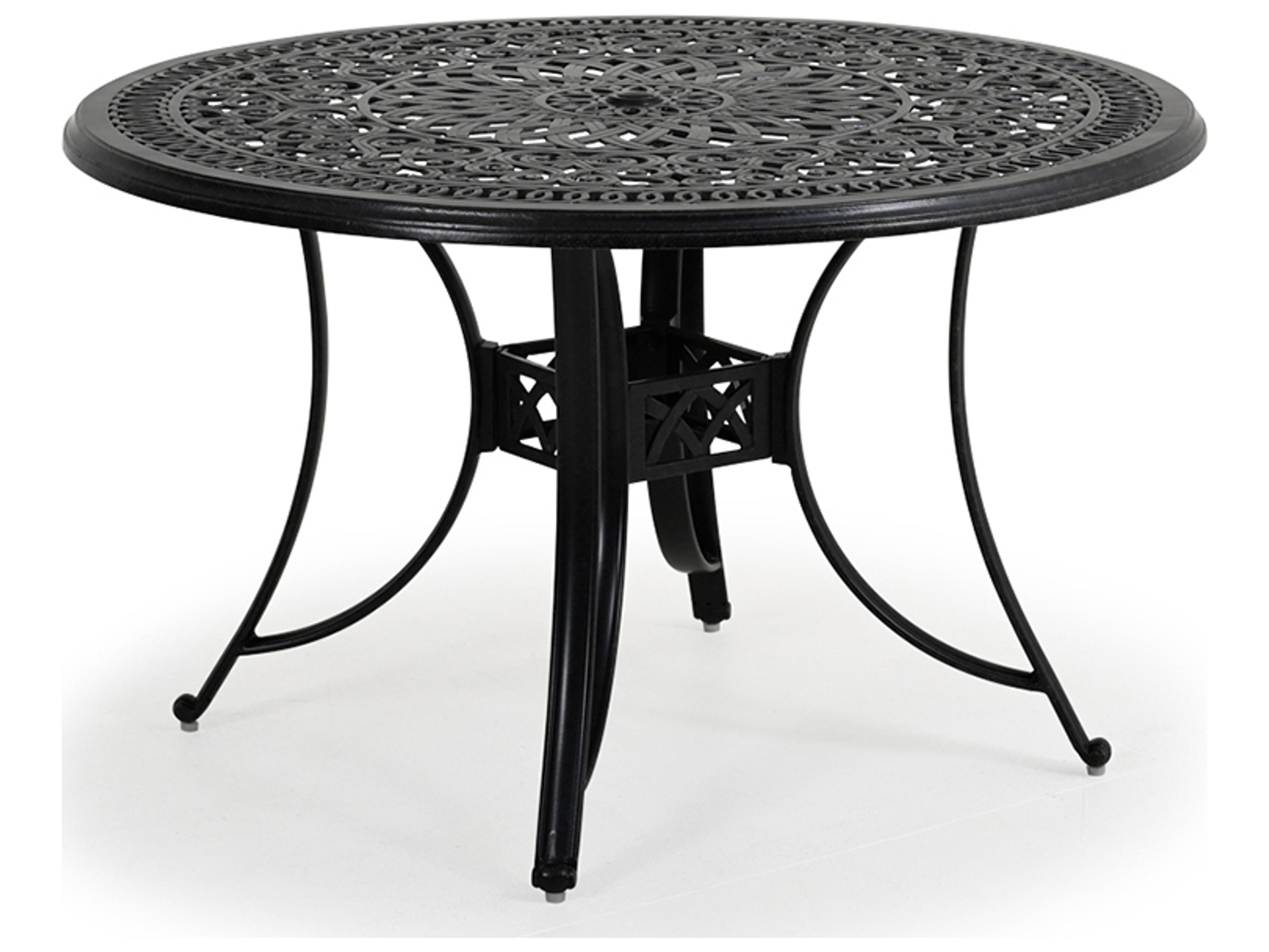 Watermark Living Dauphine Cast Aluminum Round Outdoor Patio Dining Table