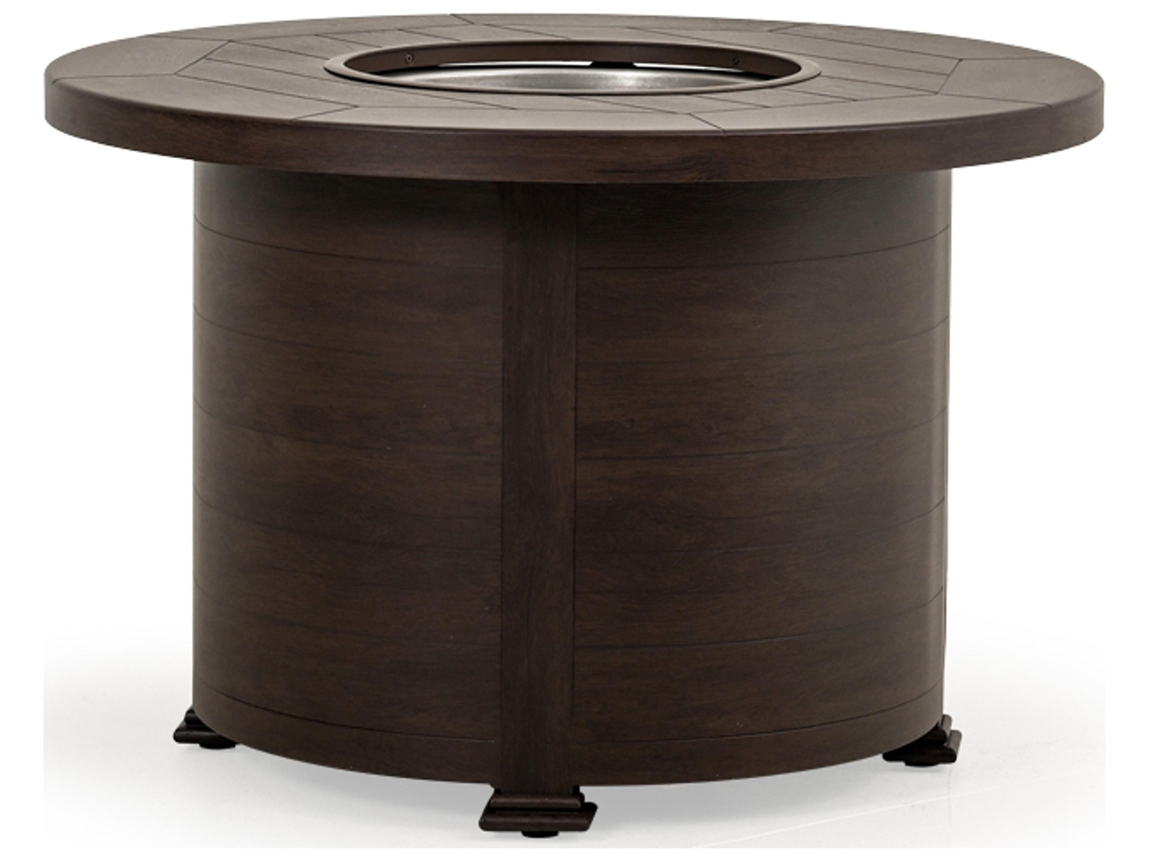 Laser Etched Fire Pits Round Table