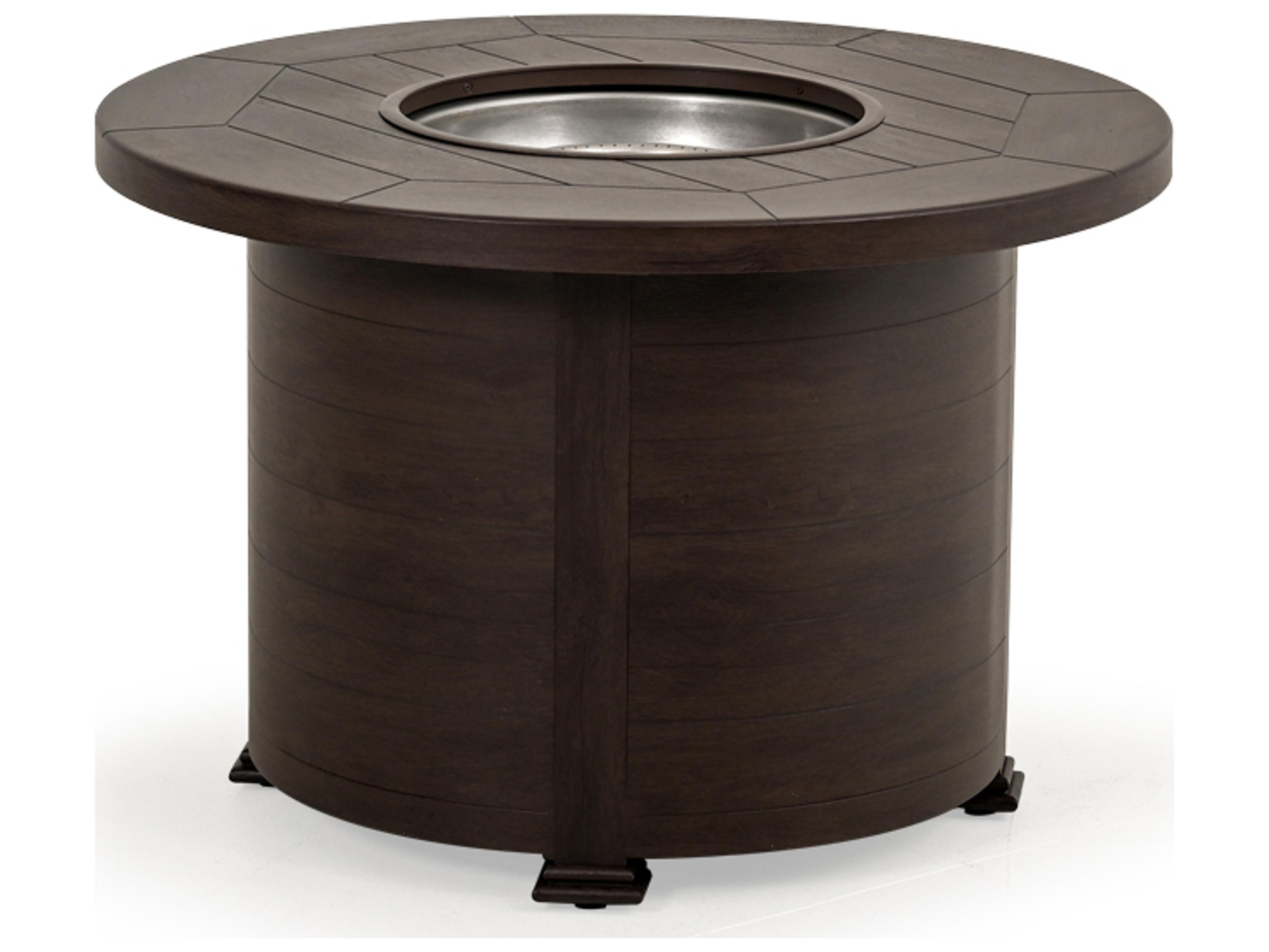 Watermark Living Laser Etched Fire Pits Round Table