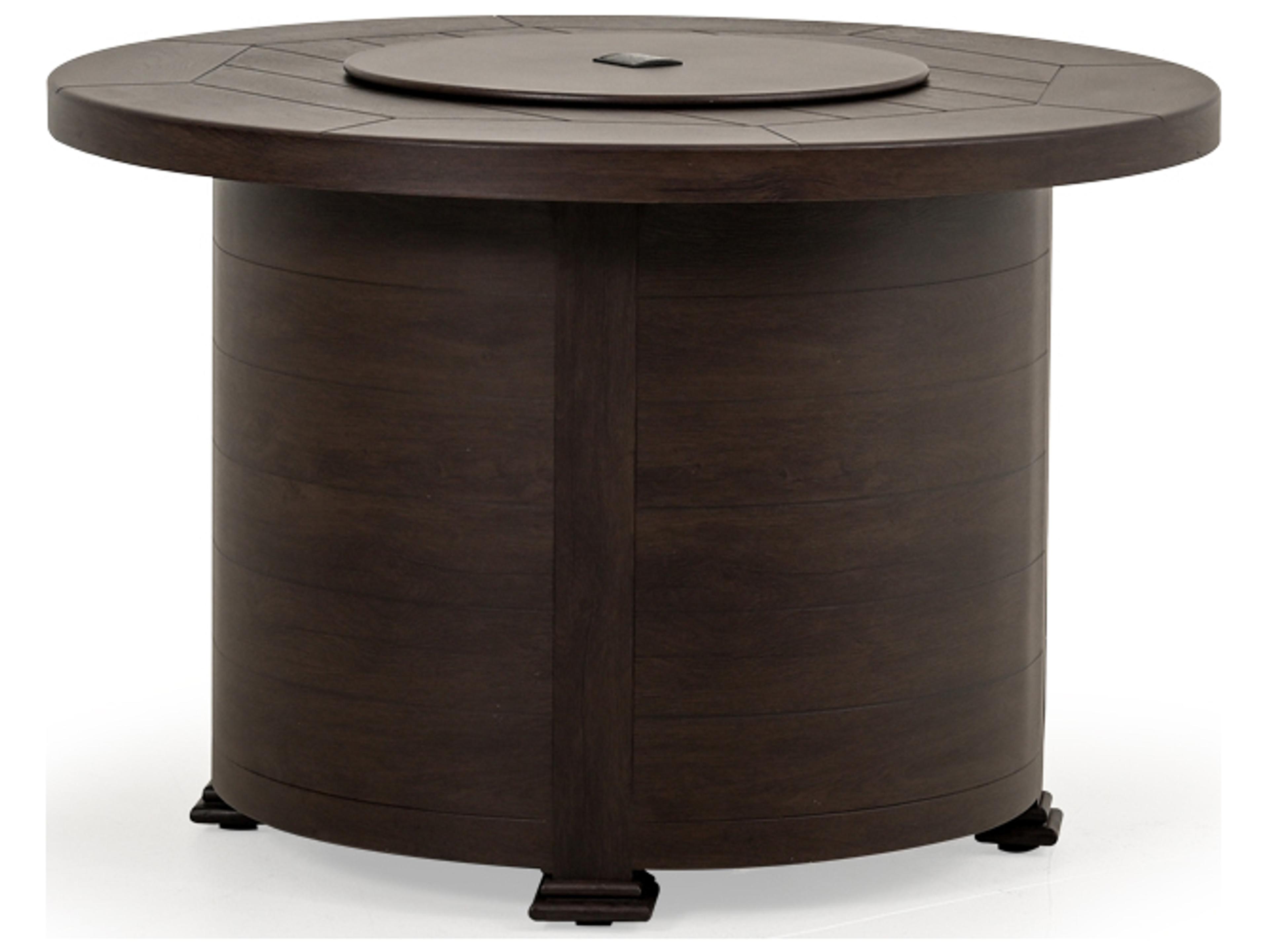 Watermark Living Laser Etched Fire Pits Round Table