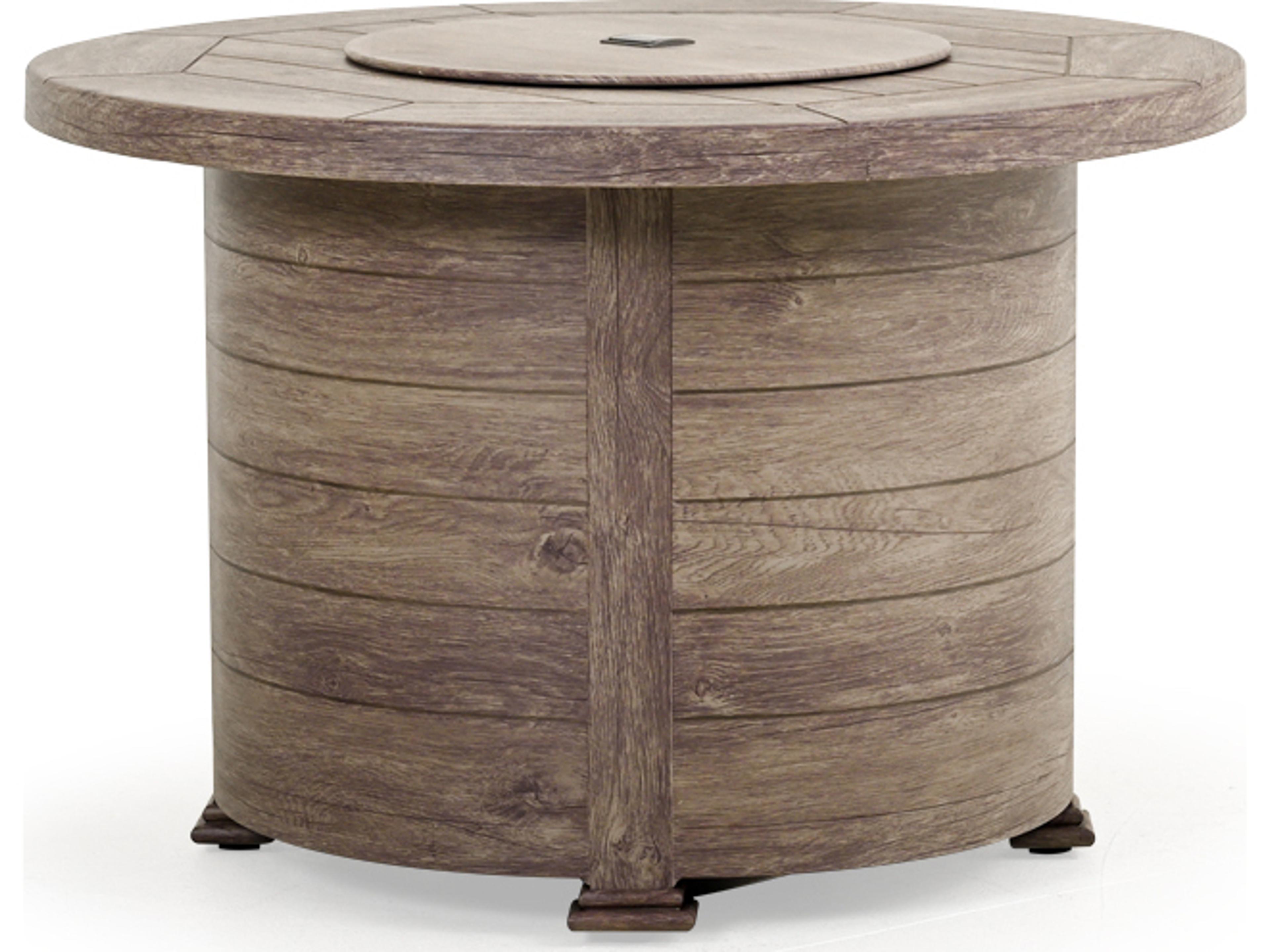 Watermark Living Laser Etched Fire Pits Round Table