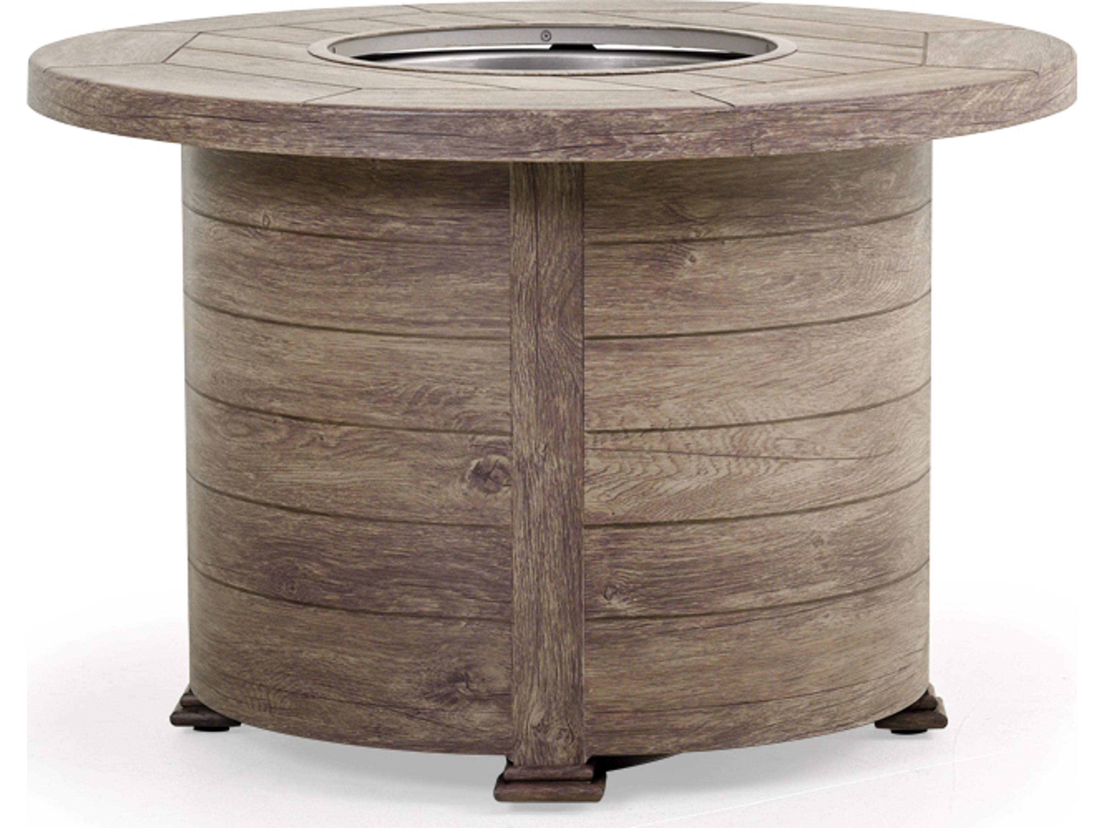 Watermark Living Laser Etched Fire Pits Round Table