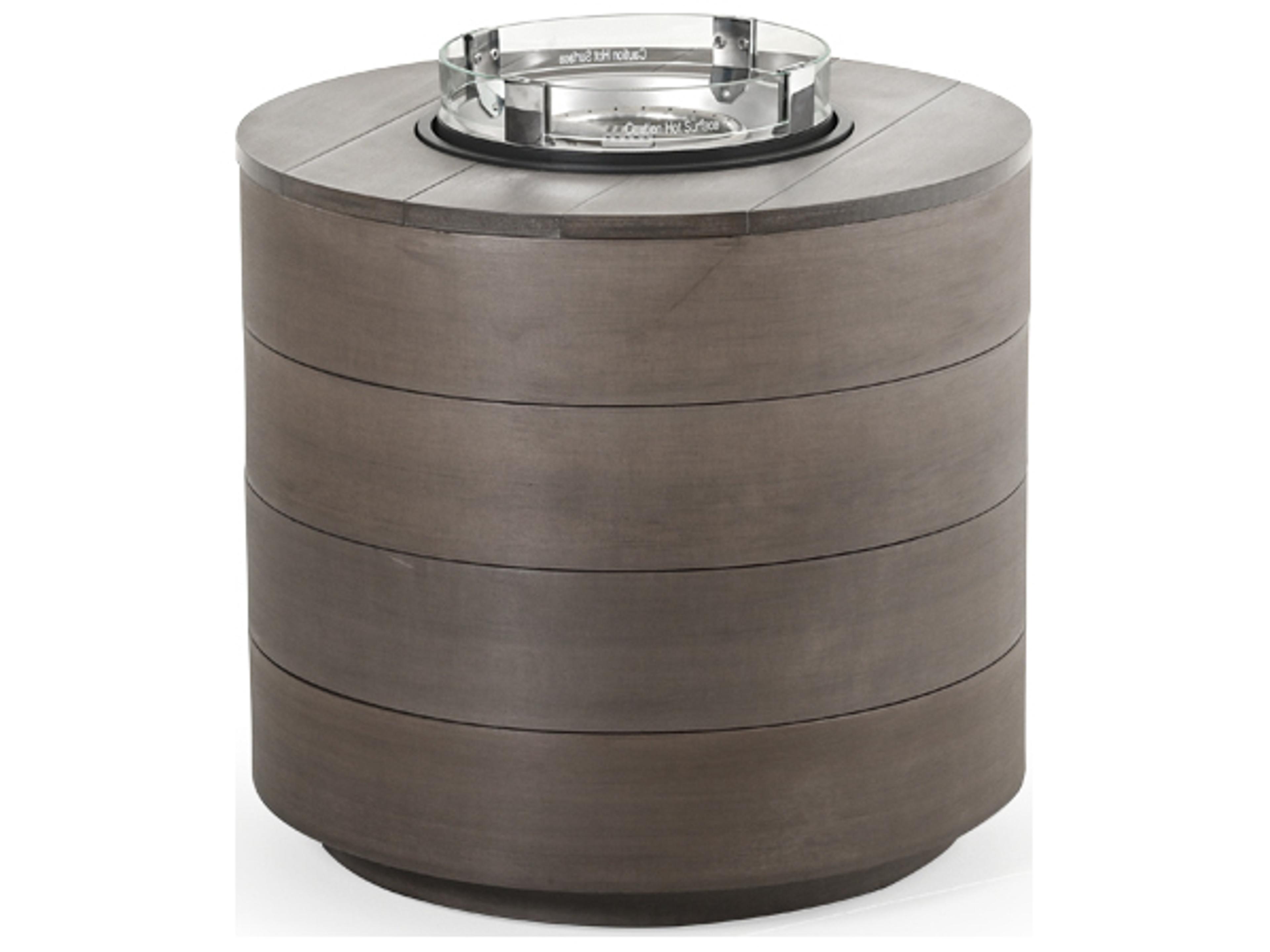 Watermark Living Miramar PoliSoul Round Outdoor Fire Pit Table