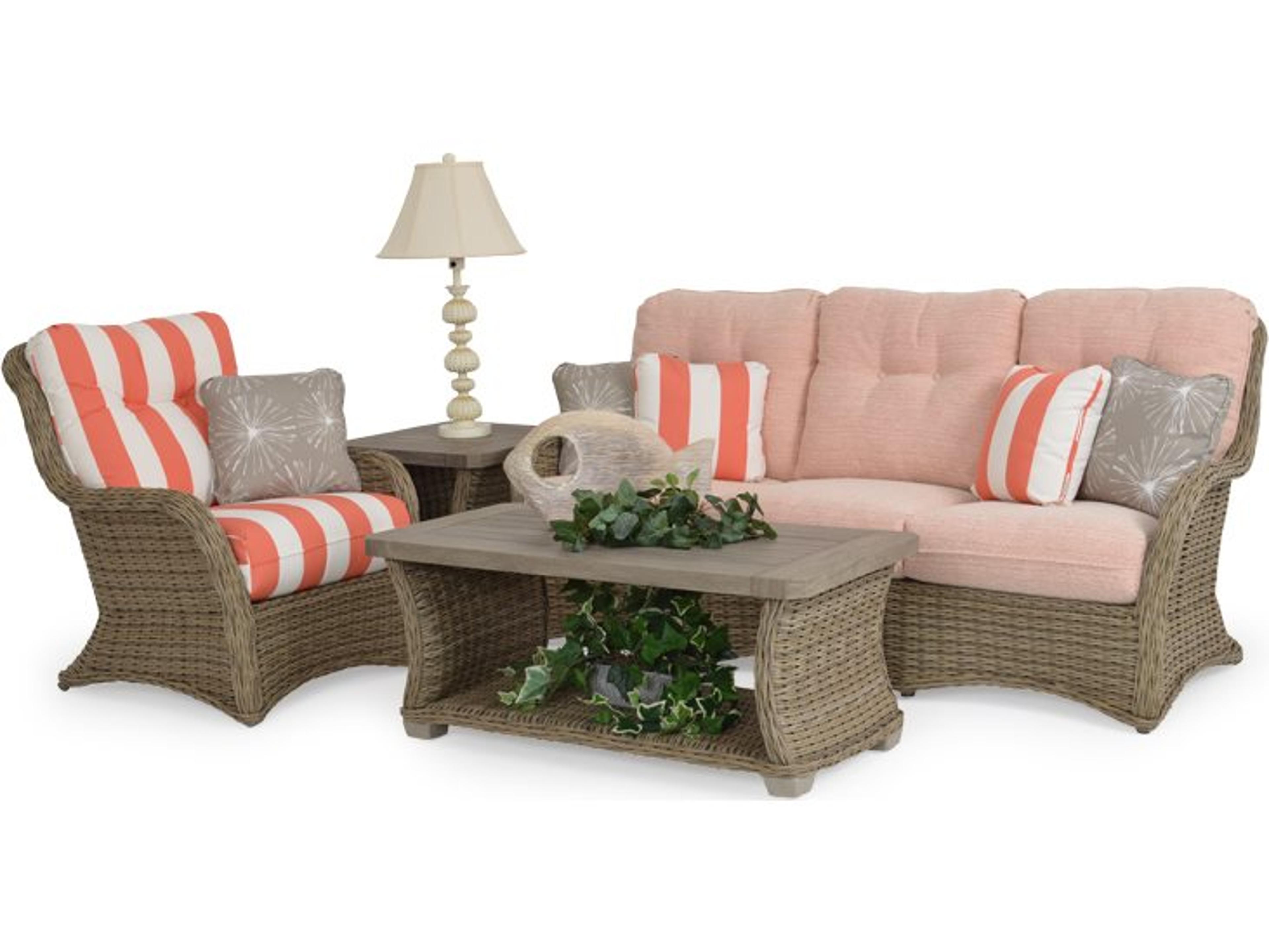 Riverside Wicker Outdoor Lounge Set