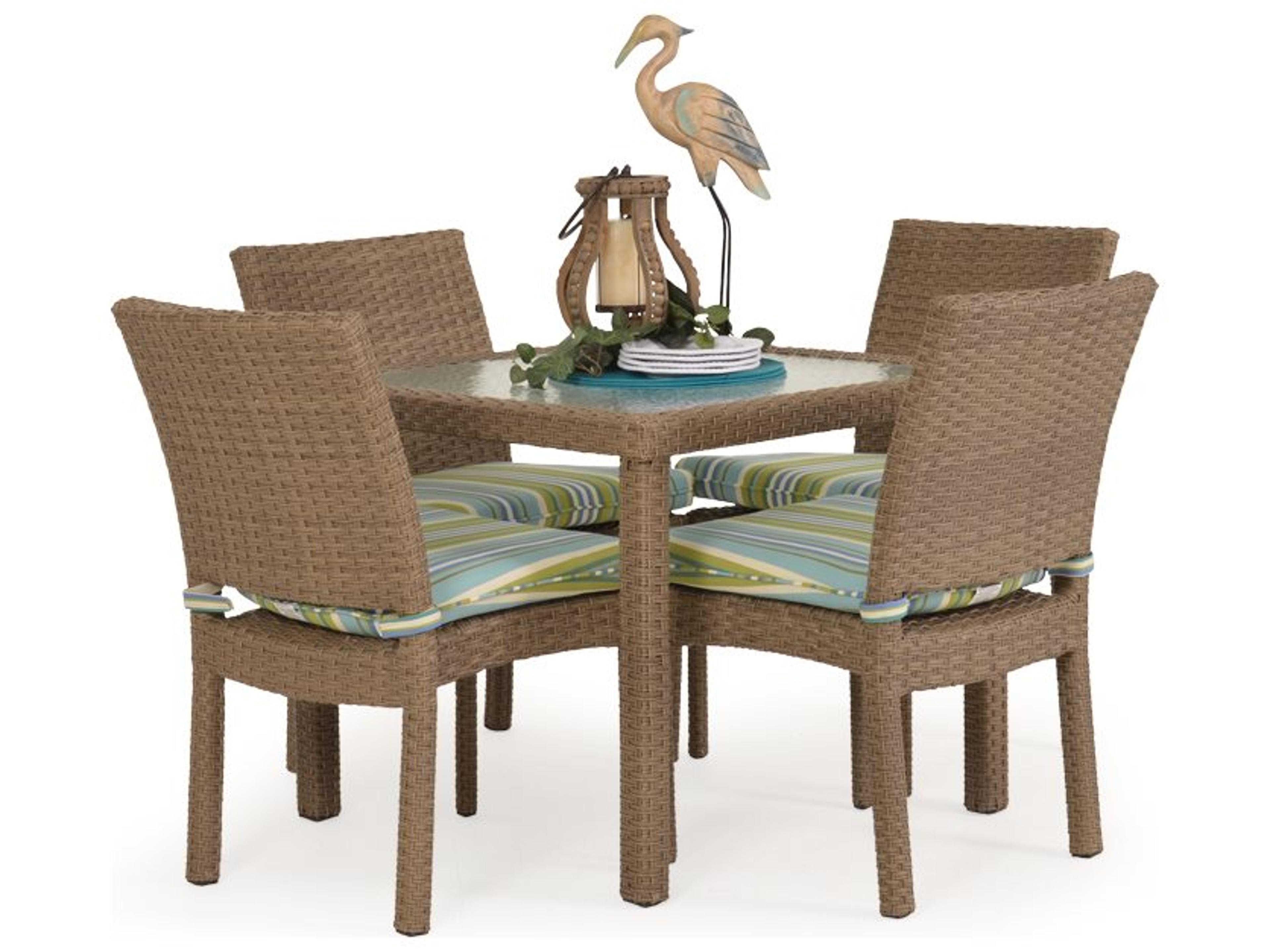 Seaside Wicker Outdoor Dining Set