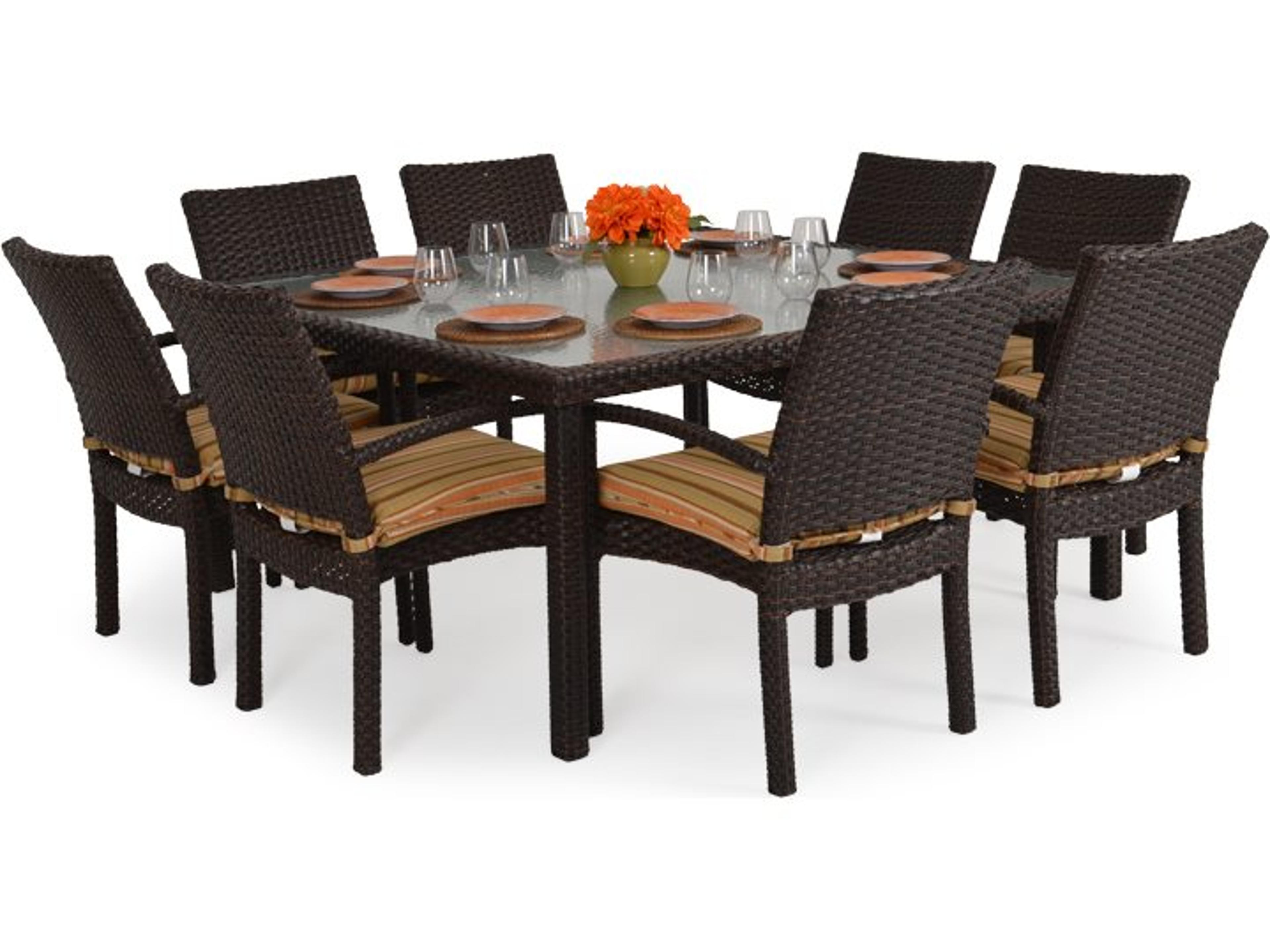 Seaside Wicker Patio Dining Set