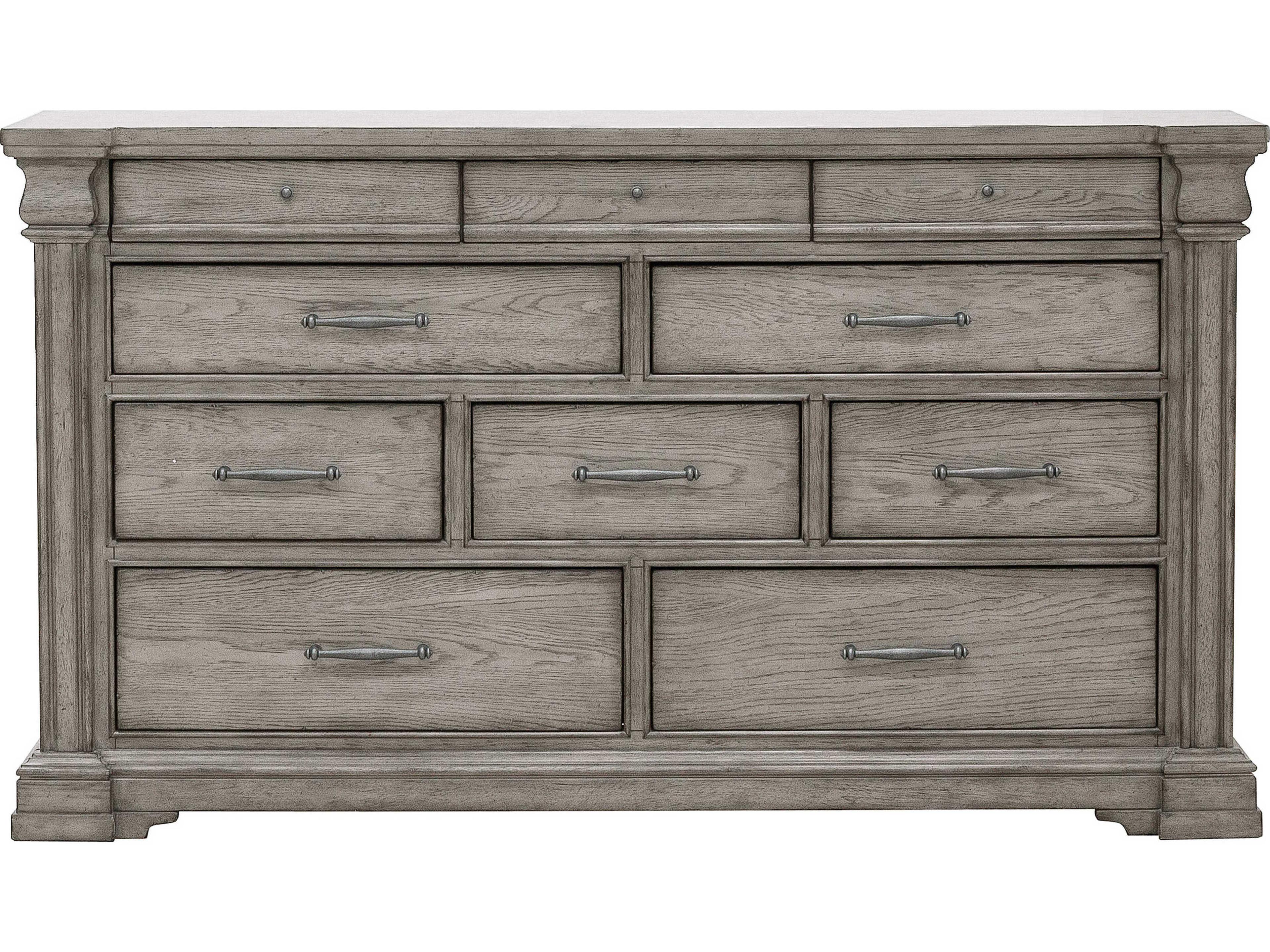 Furniture Madison Ridge 10-Drawer Dresser in Bluff Gray Finish
