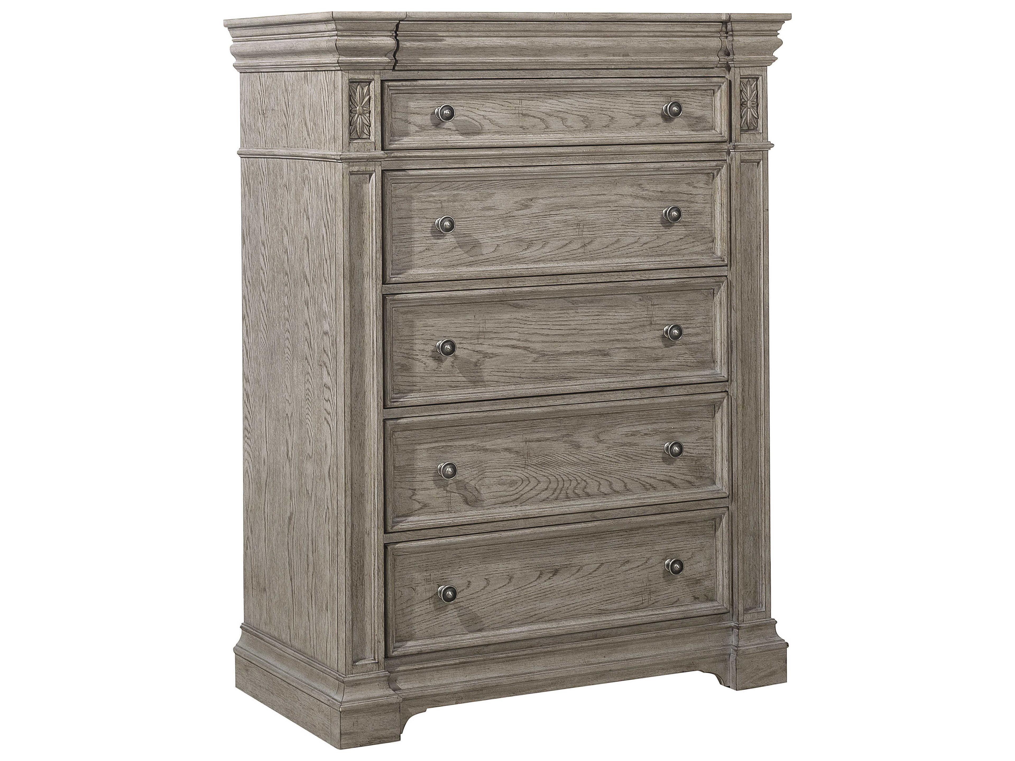 Kingsbury 6-Drawers French Gray Oak Wood Accent Chest