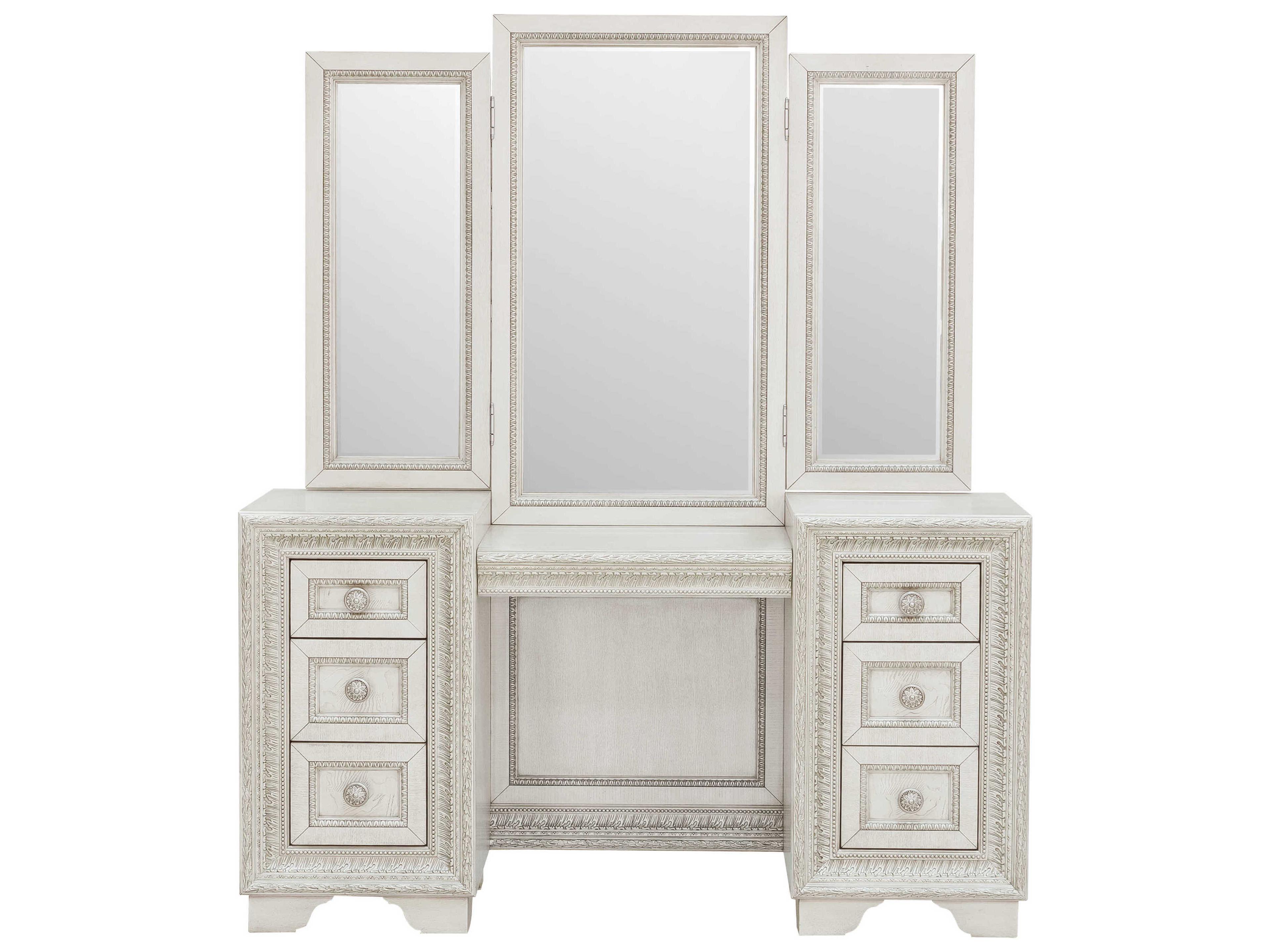 Pulaski Camila Creamy White Rubberwood Vanity