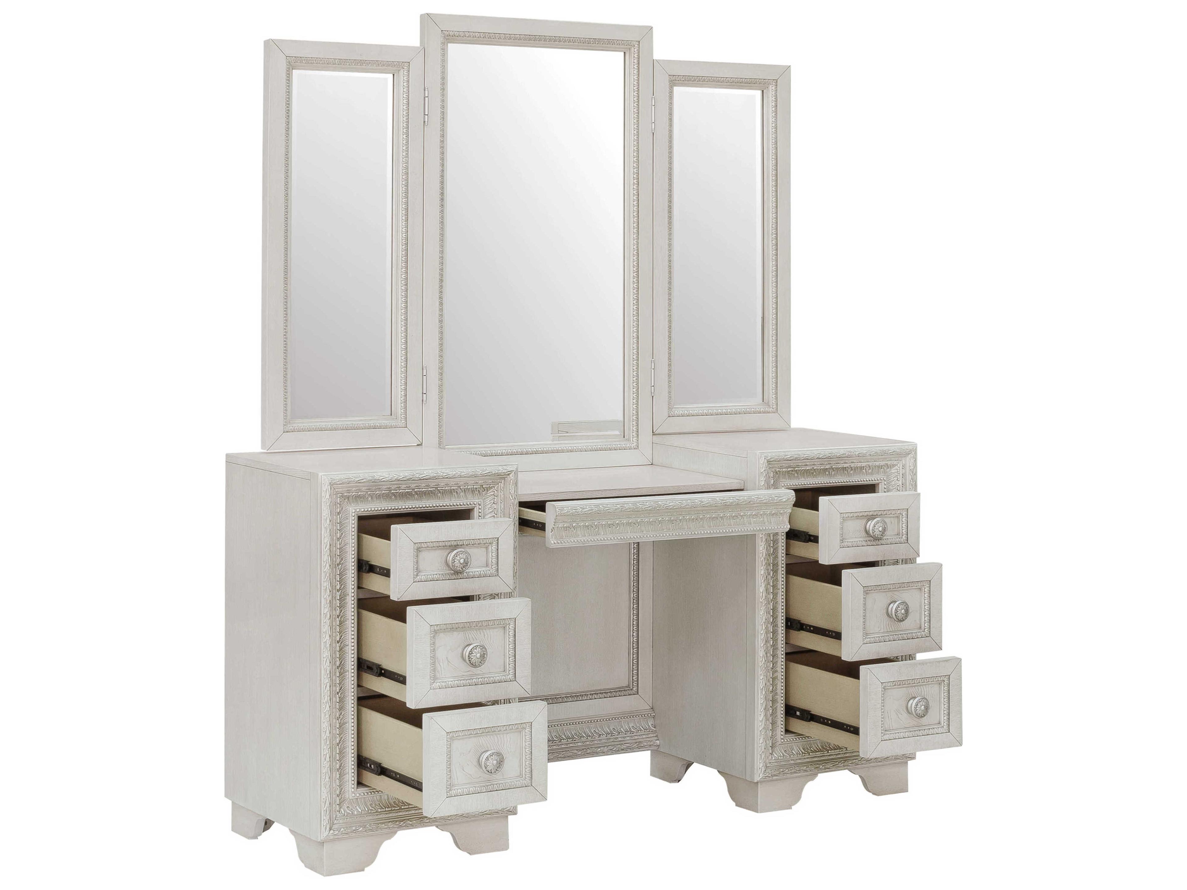 Pulaski Camila Creamy White Rubberwood Vanity