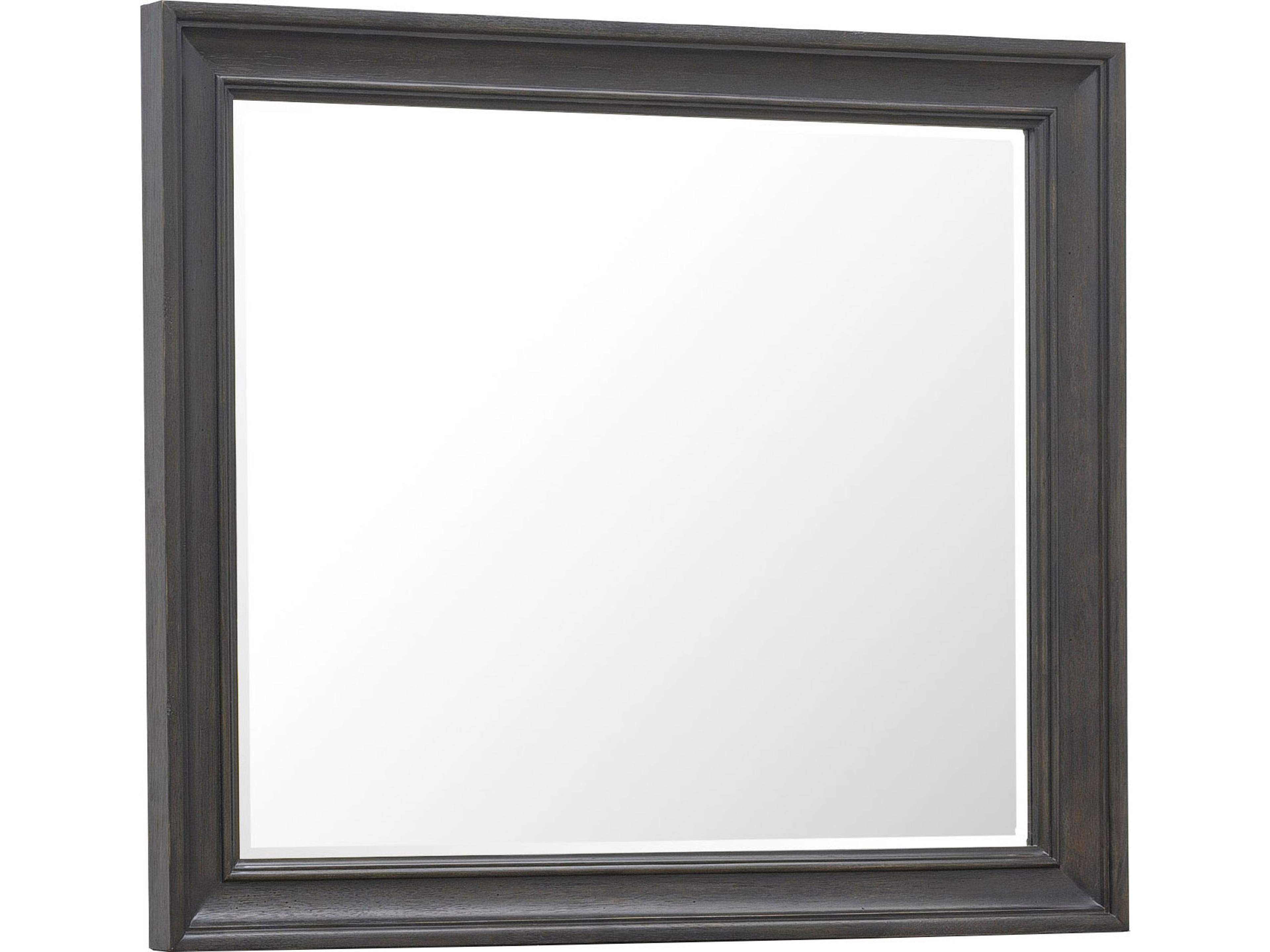 Hickory Creek Brown Velvet Dresser Mirror Rectangular