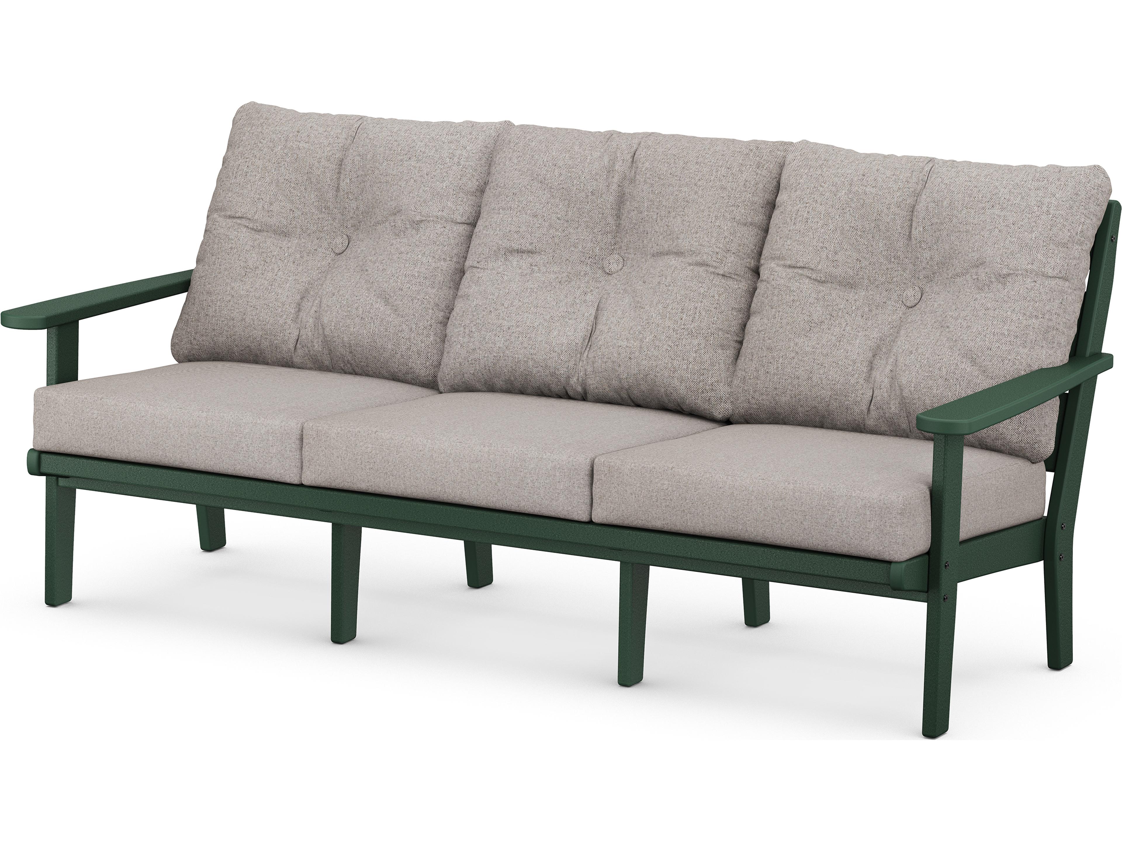 Lakeside Recycled Plastic Deep Seating Outdoor Patio Sofa