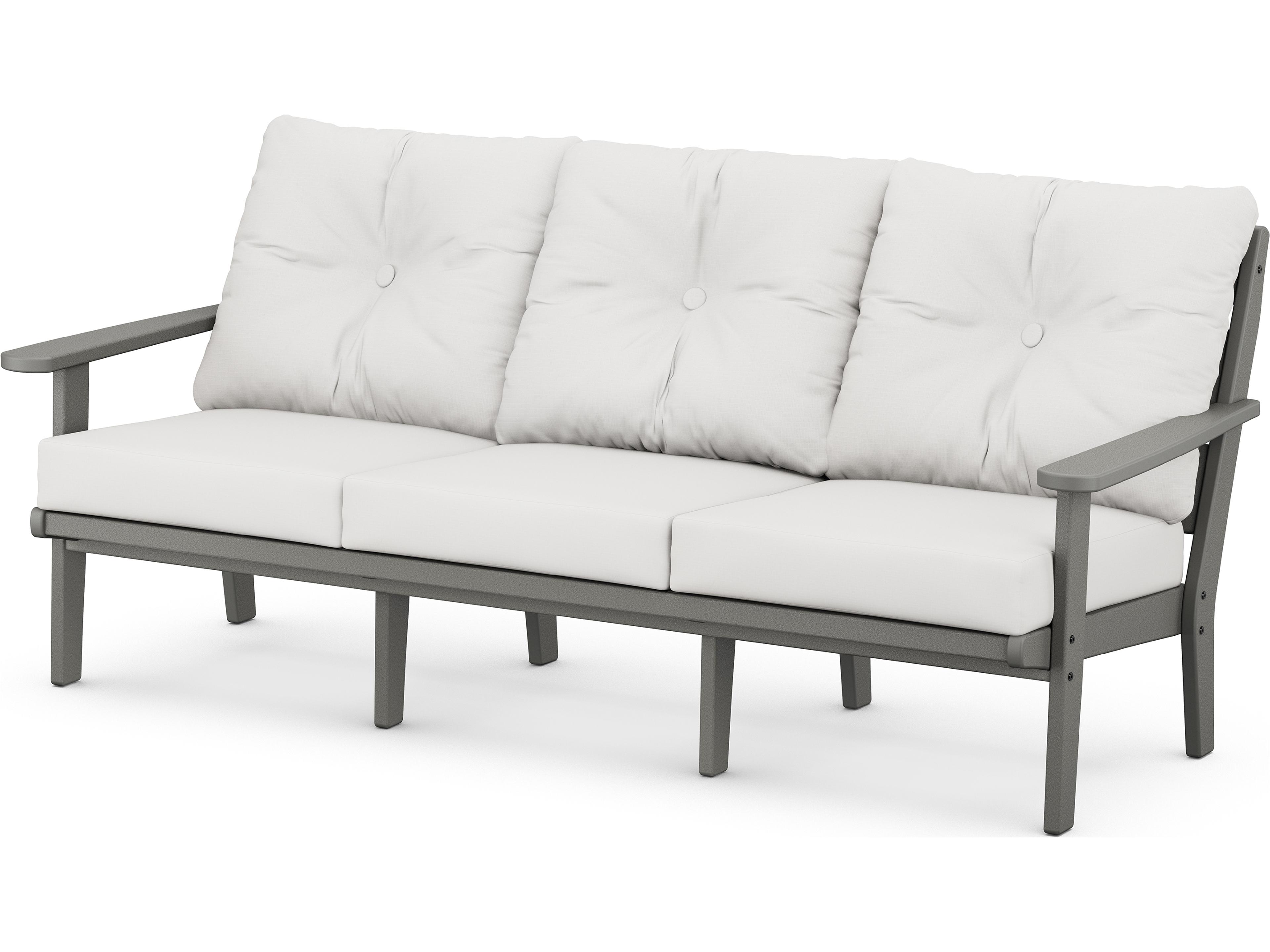 POLYWOOD® Lakeside Recycled Plastic Deep Seating Outdoor Patio Sofa