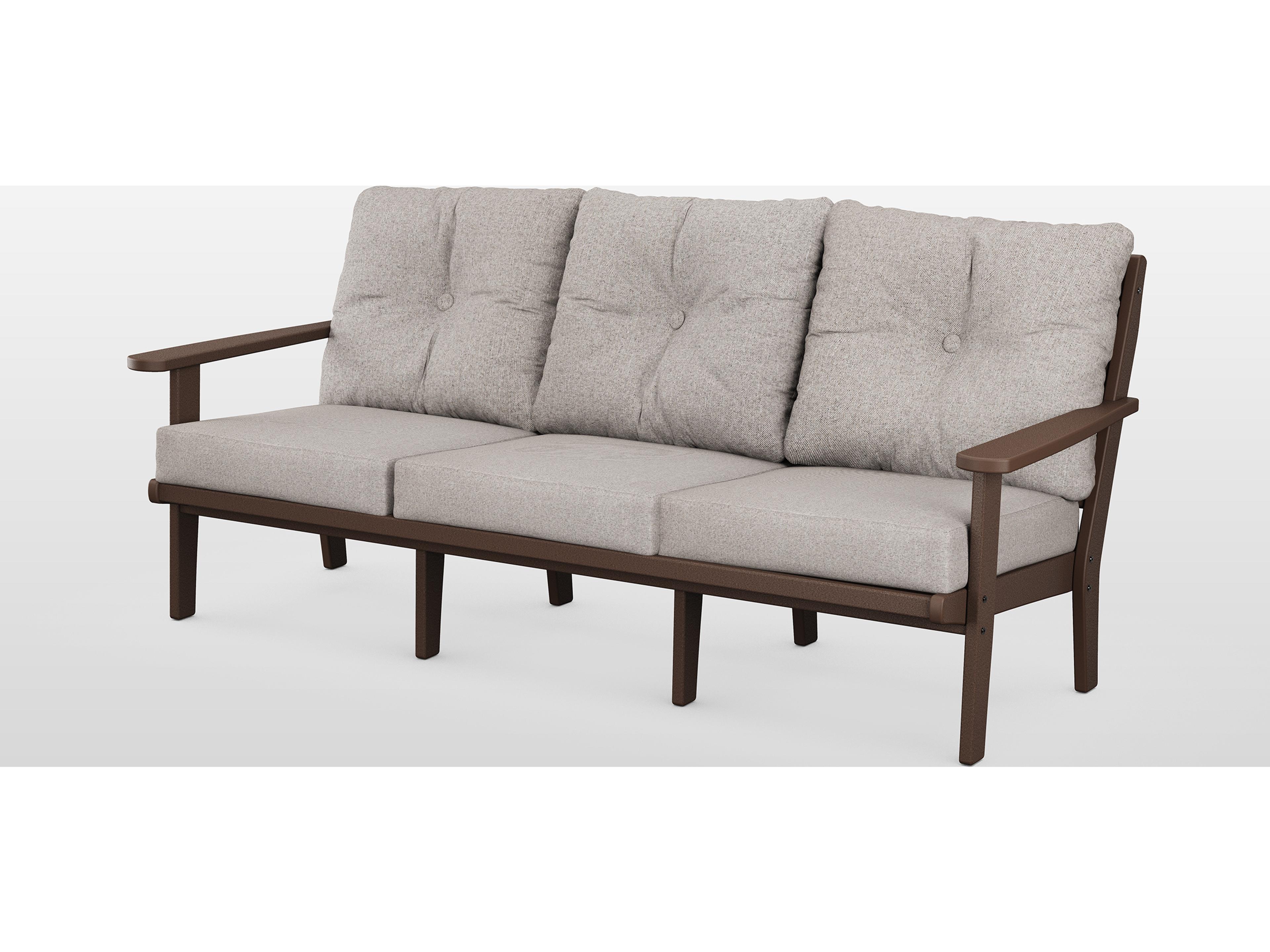 POLYWOOD® Lakeside Recycled Plastic Deep Seating Outdoor Patio Sofa