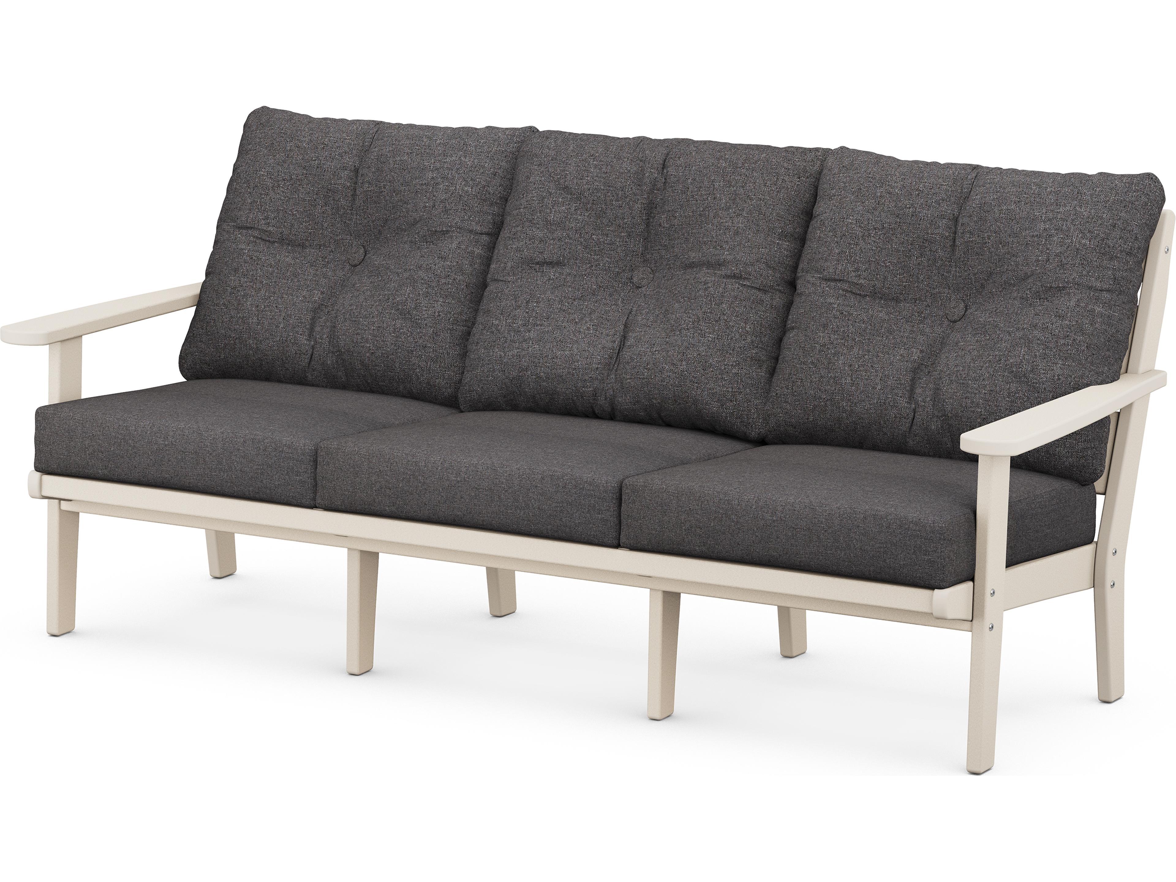 POLYWOOD® Lakeside Recycled Plastic Deep Seating Outdoor Patio Sofa