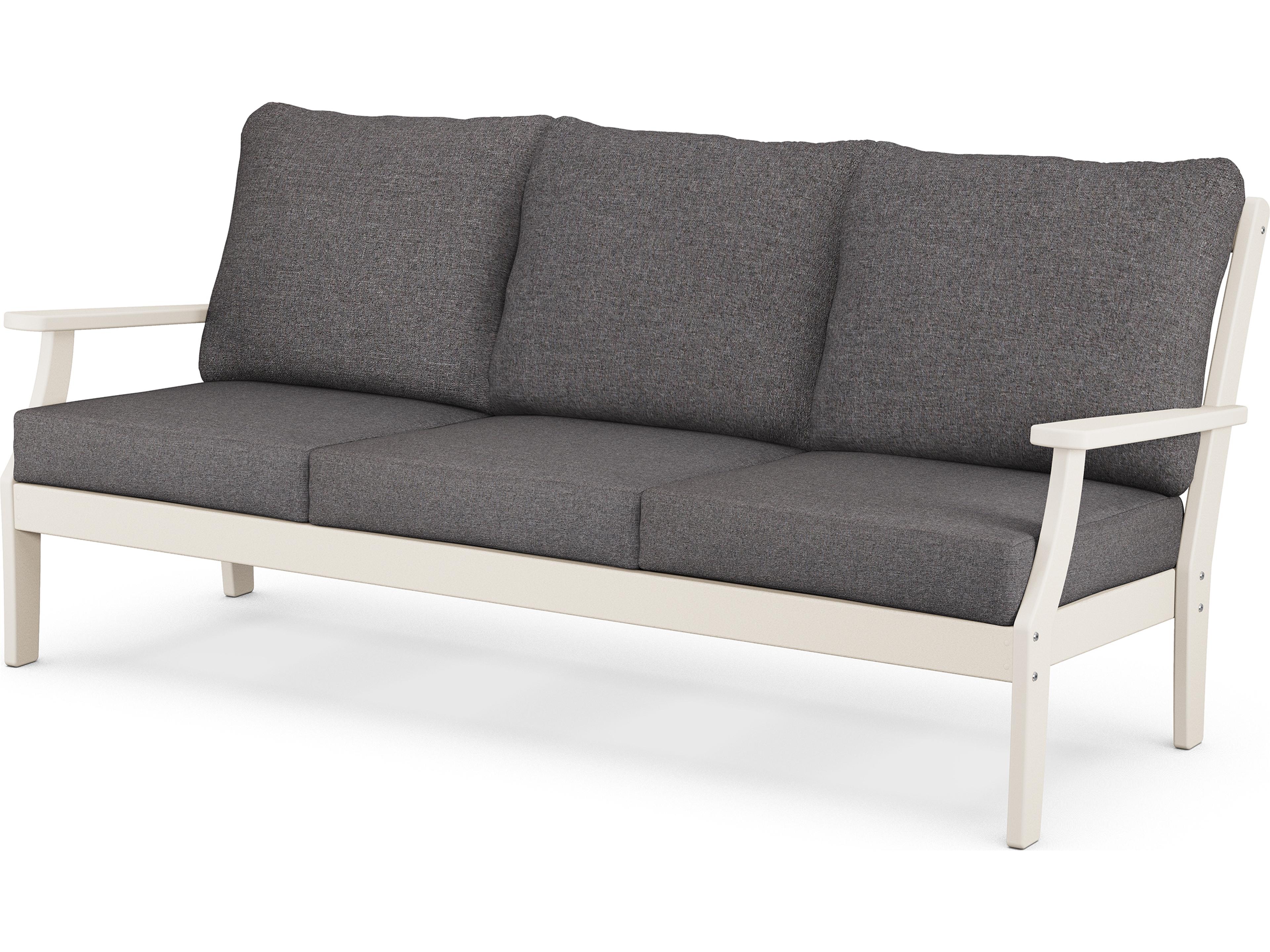 POLYWOOD® Braxton Recycled Plastic Cushion Patio Sofa