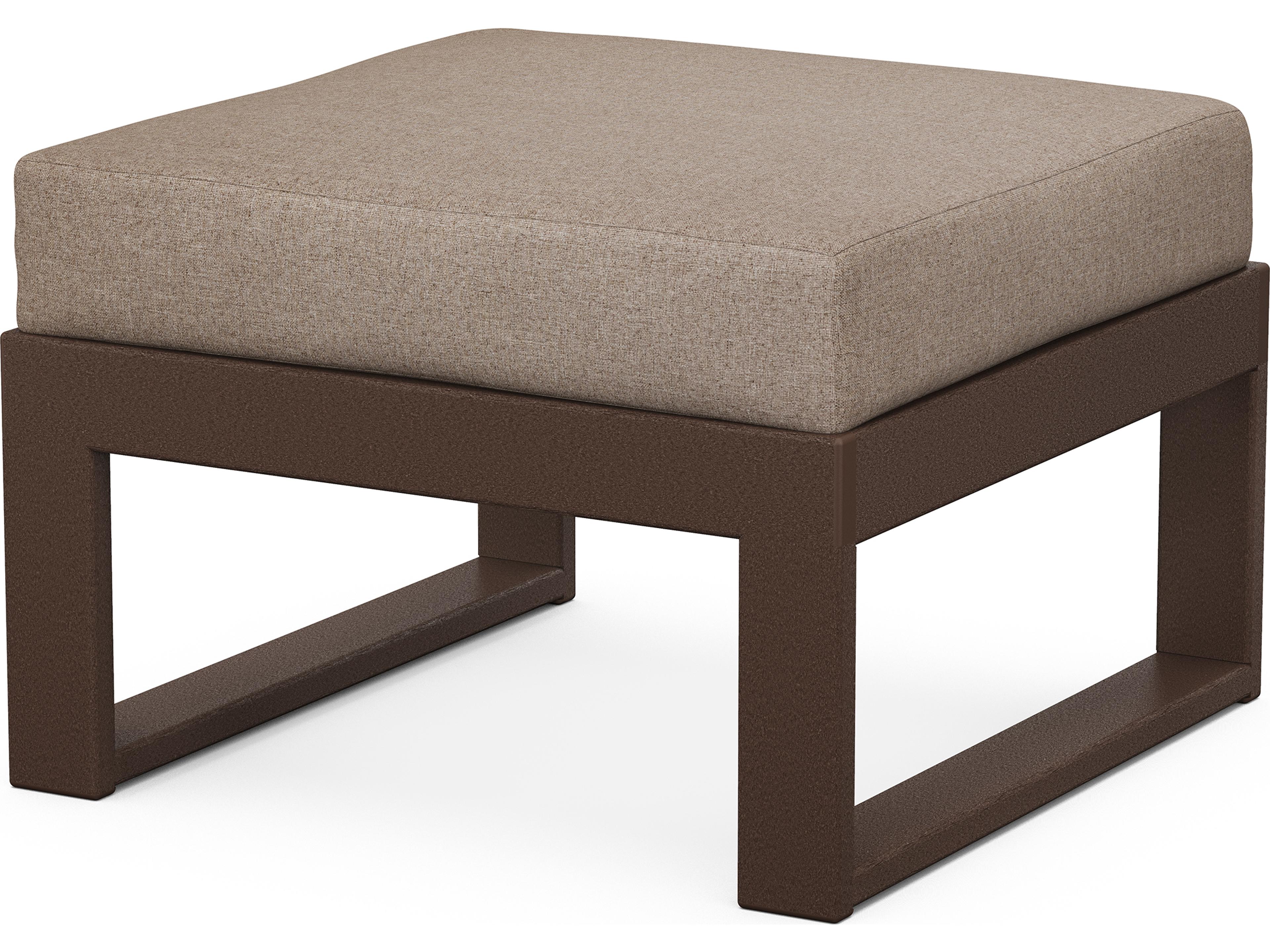 Edge Recycled Plastic Modular Outdoor Patio Ottoman