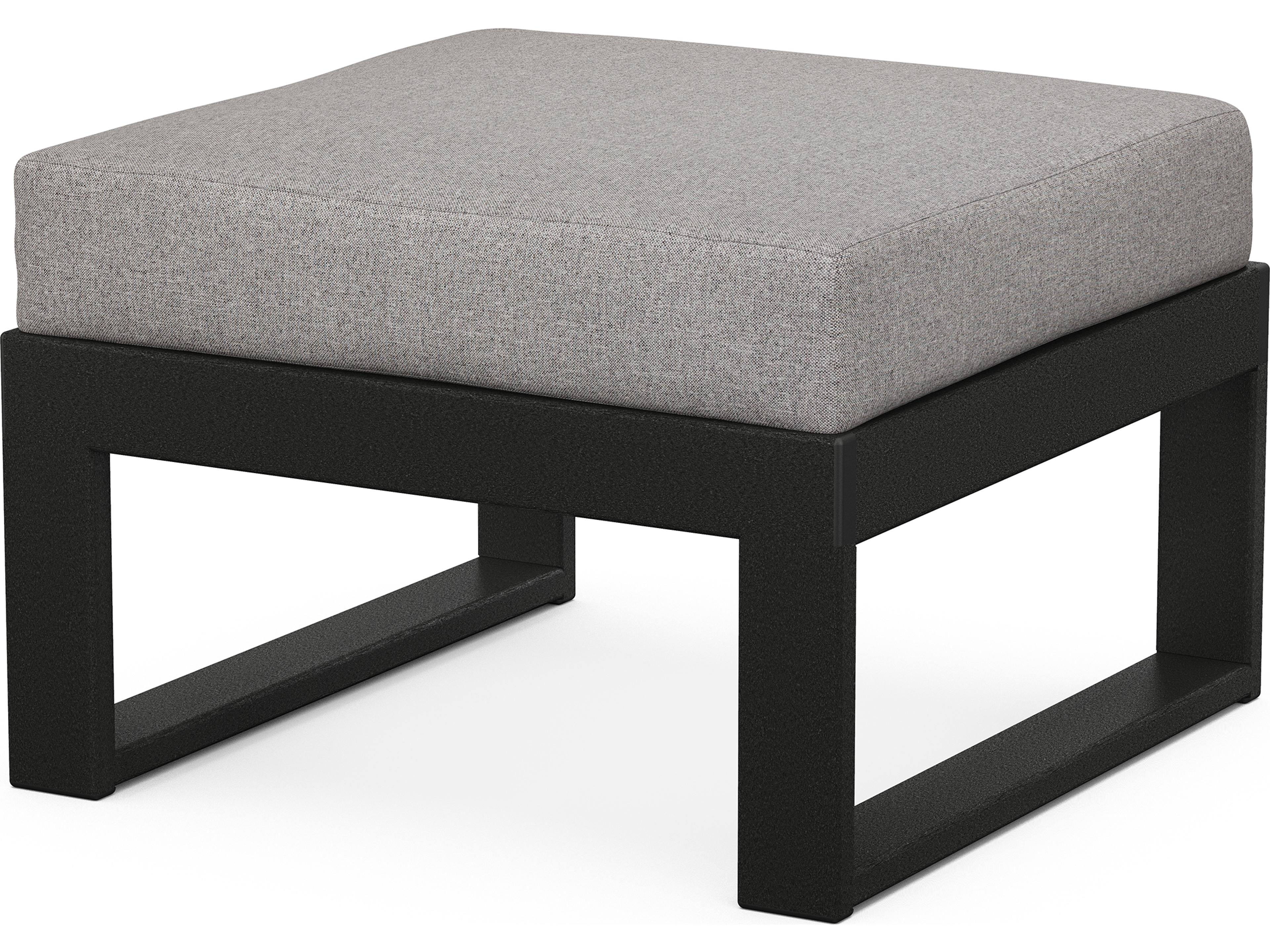 POLYWOOD® Edge Recycled Plastic Modular Outdoor Patio Ottoman